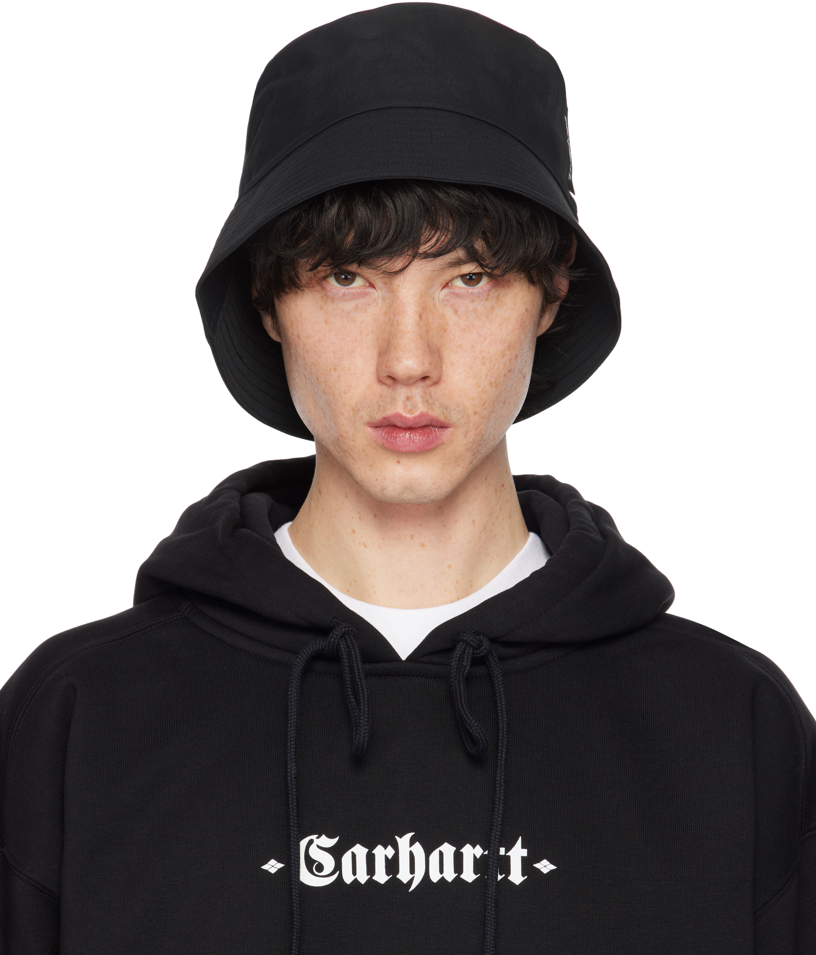 Carhartt Work In Progressのブラック Clapton バケットハットが