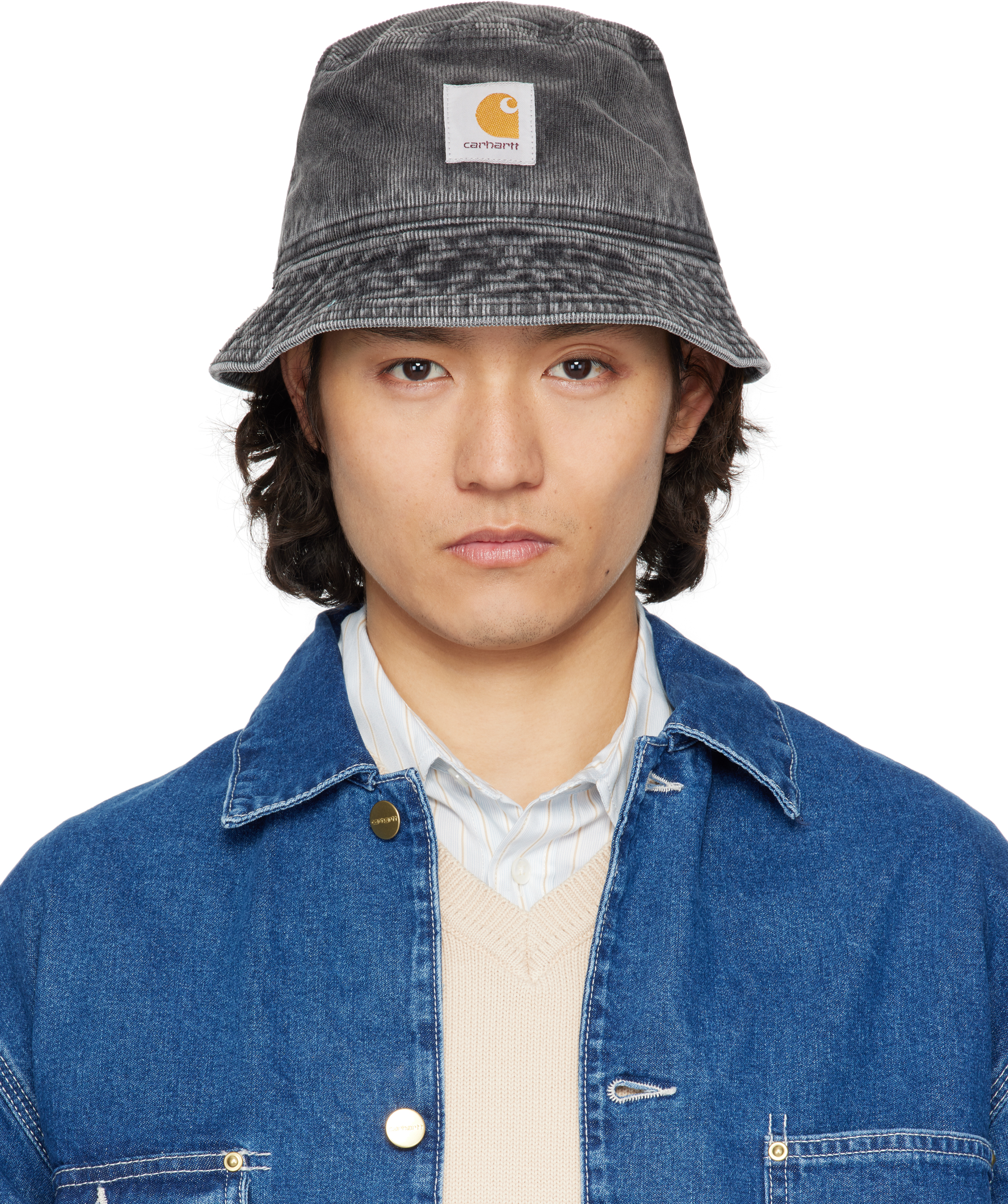 Carhartt Work In Progress: ブラック Reynold バケットハット