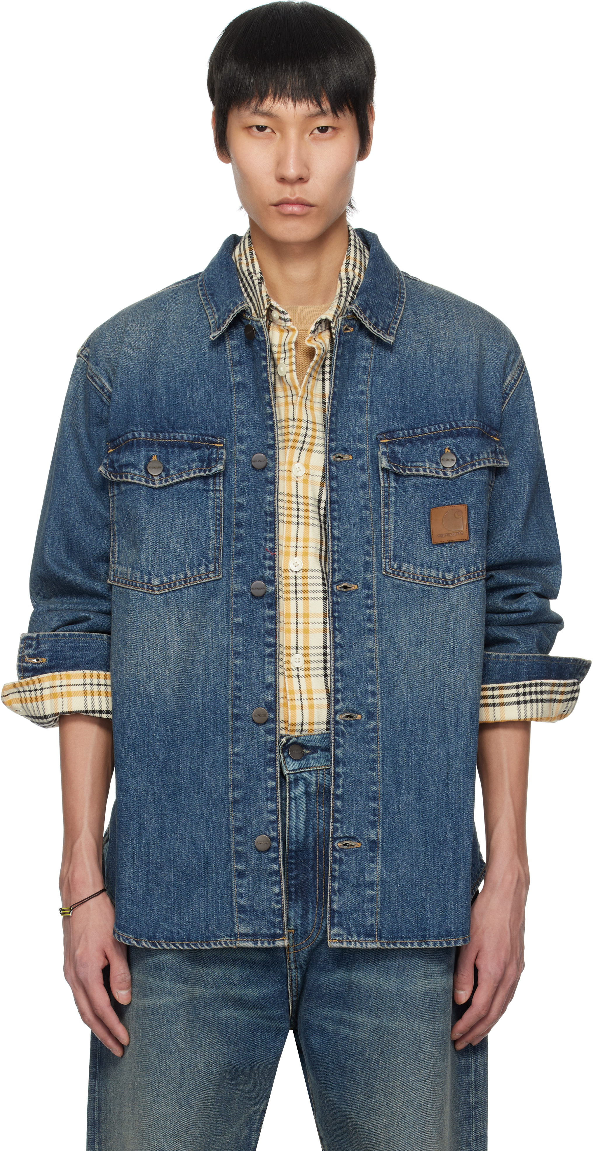 Carhartt Work In Progressのブルー Lincoln デニムジャケットがセール中