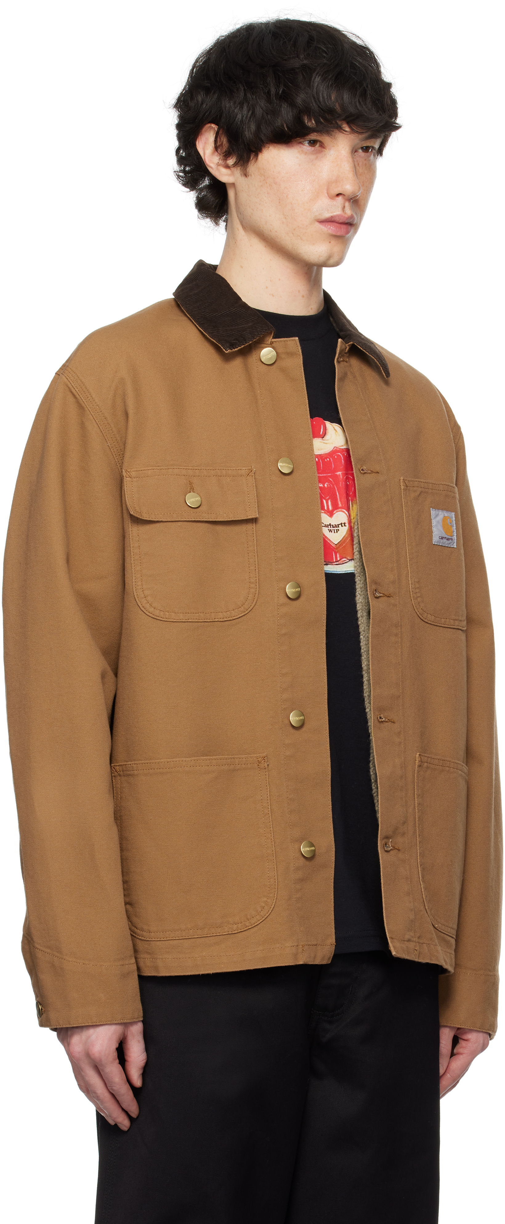 Shop Carhartt Brown Michigan Chore Jacket In 00s02 Hamilton Brown