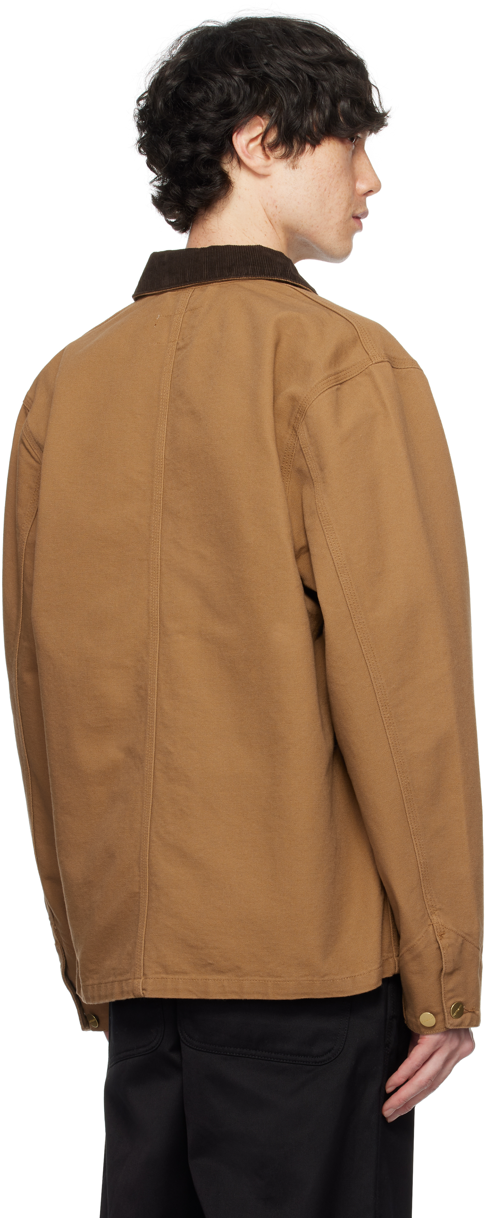 Shop Carhartt Brown Michigan Chore Jacket In 00s02 Hamilton Brown