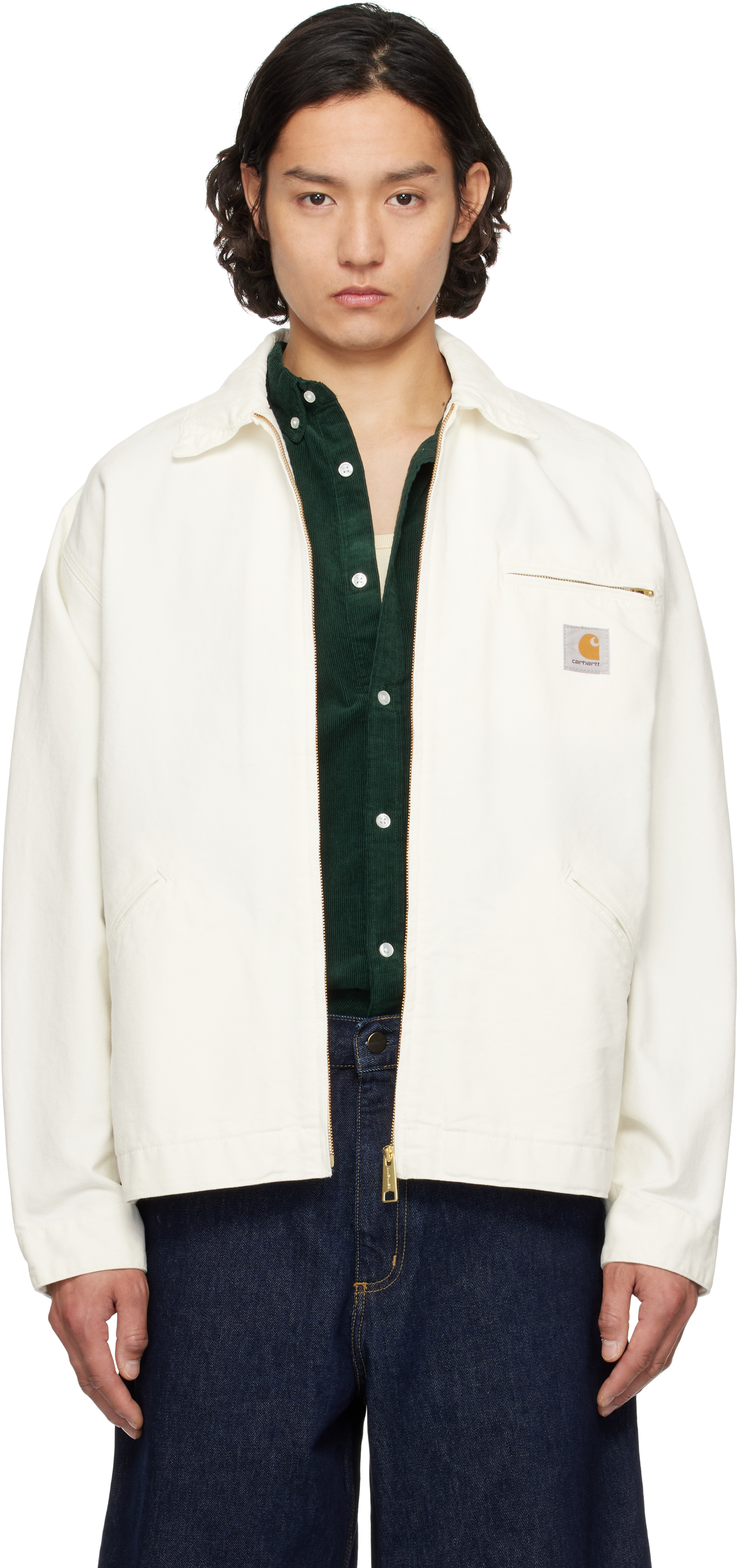 Carhartt Work In Progressのホワイト OG Detroit ジャケットがセール中