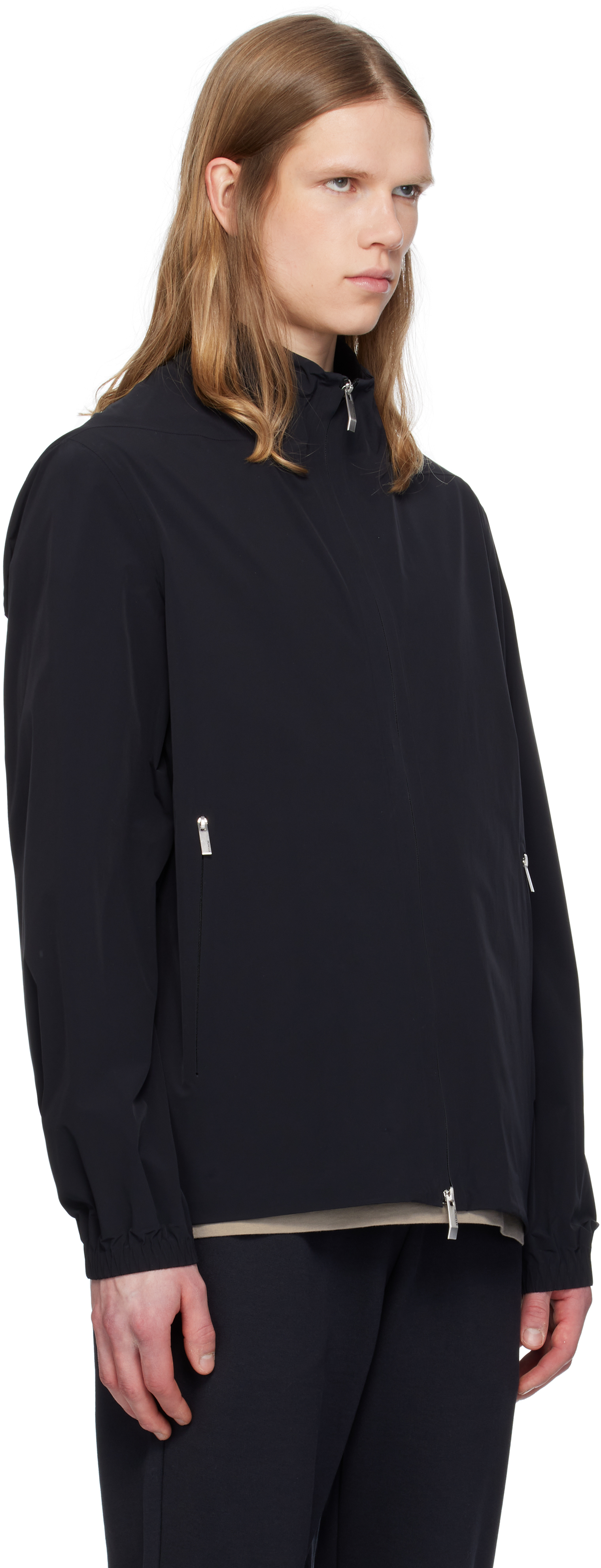 Moncler Men's Stretch Nylon Frene Windbreaker In 999