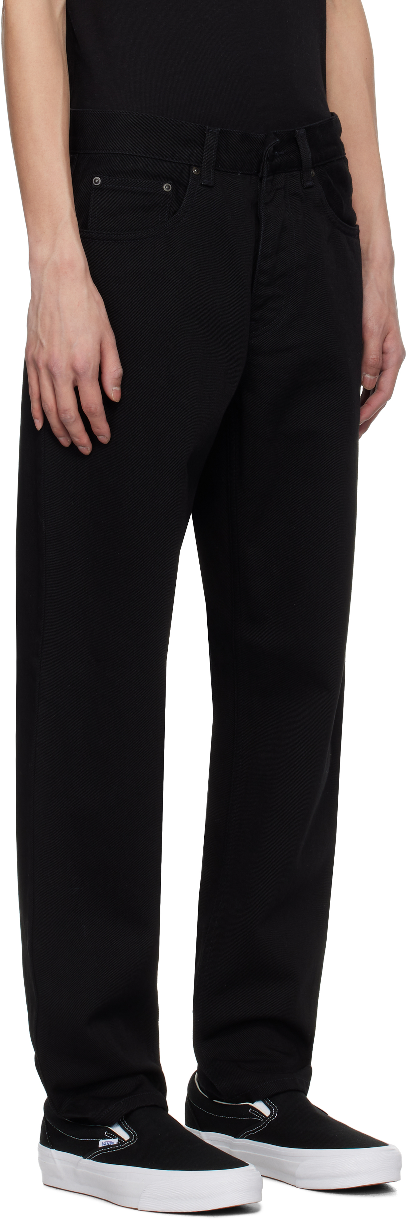 Carhartt Black Newel Jeans In 892y Black One Wash