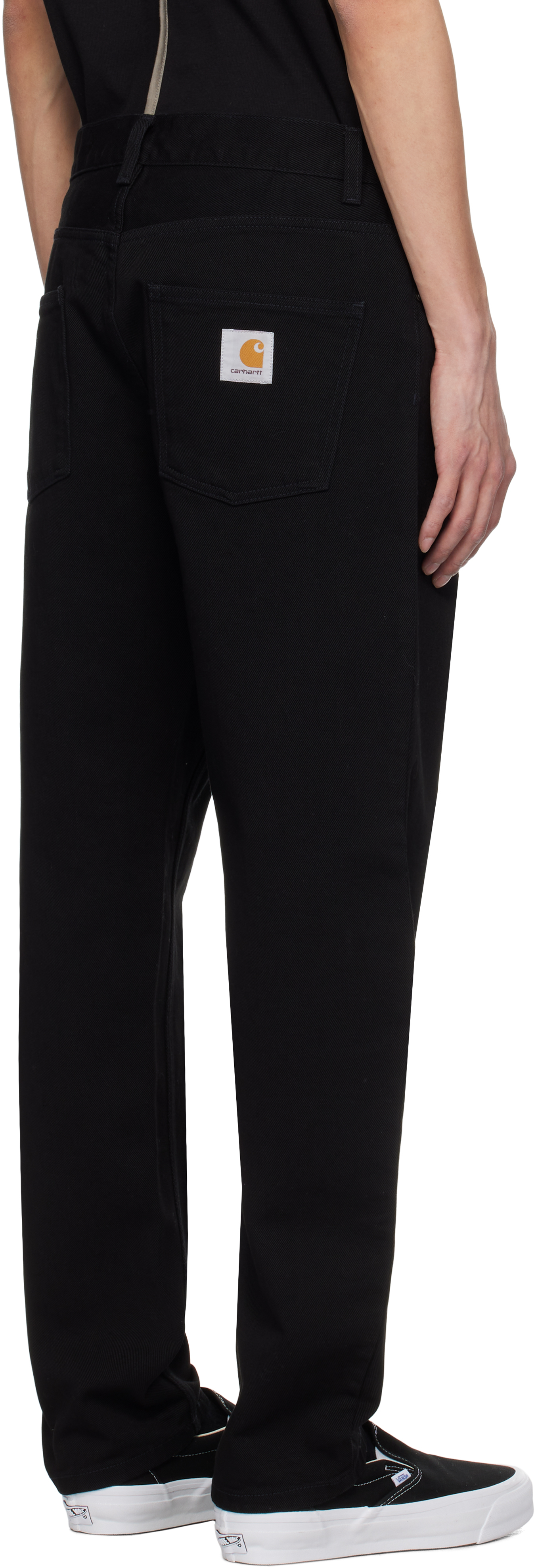 Carhartt Black Newel Jeans In 892y Black One Wash
