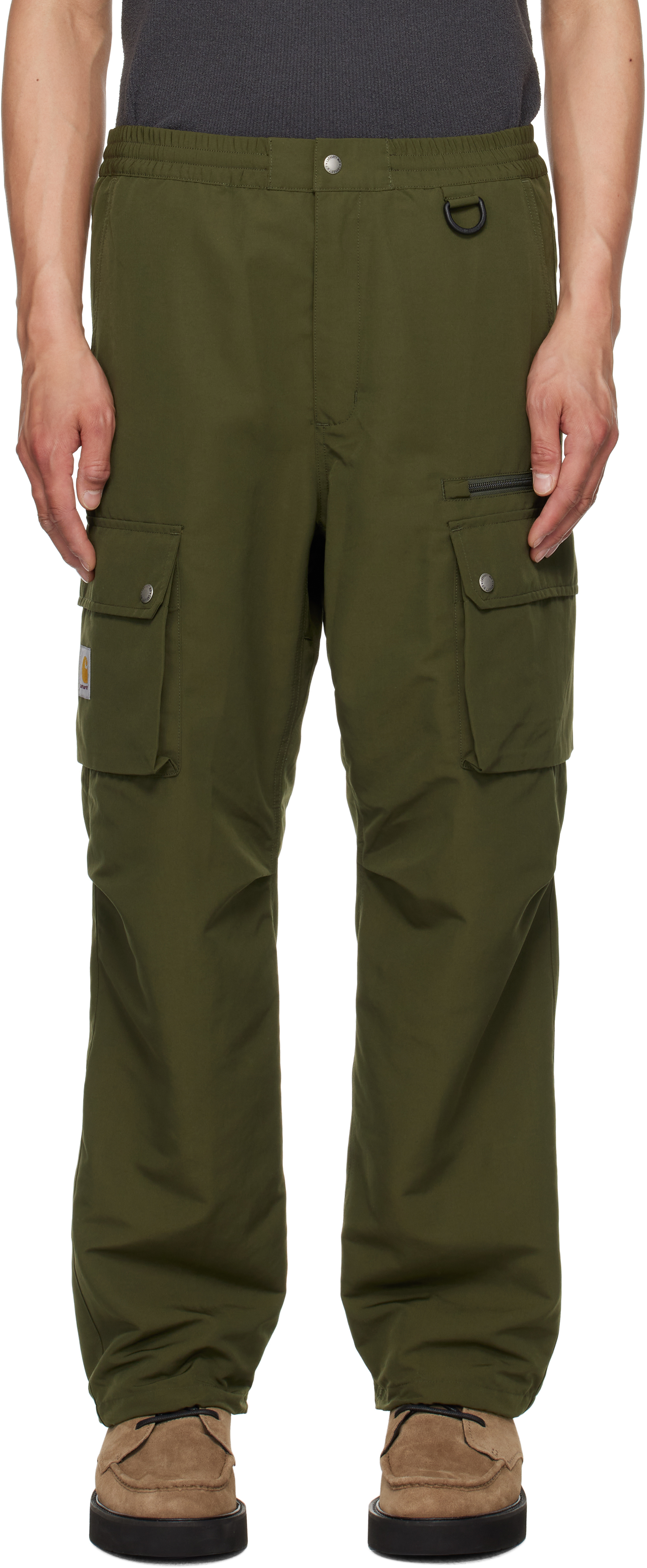 Carhartt Work In Progress: Khaki Irwin Cargo Pants | SSENSE