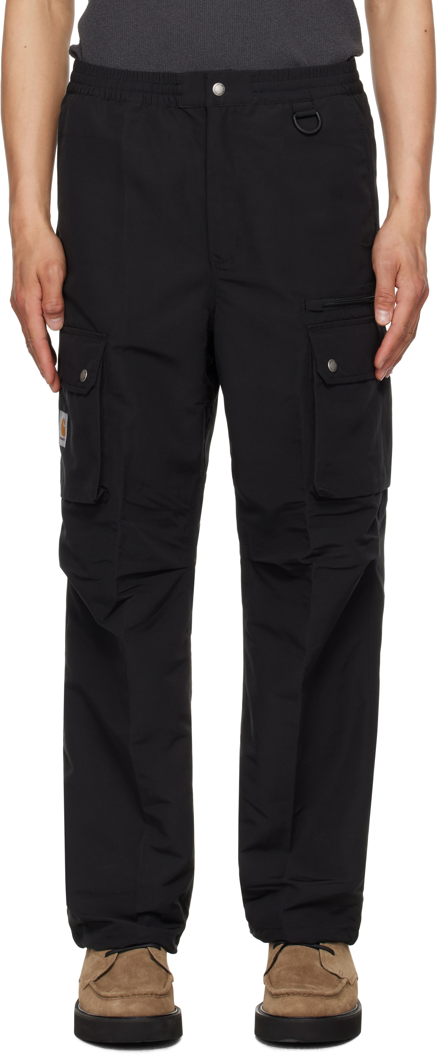 Carhartt Work In Progress: ブラック Irwin カーゴパンツ