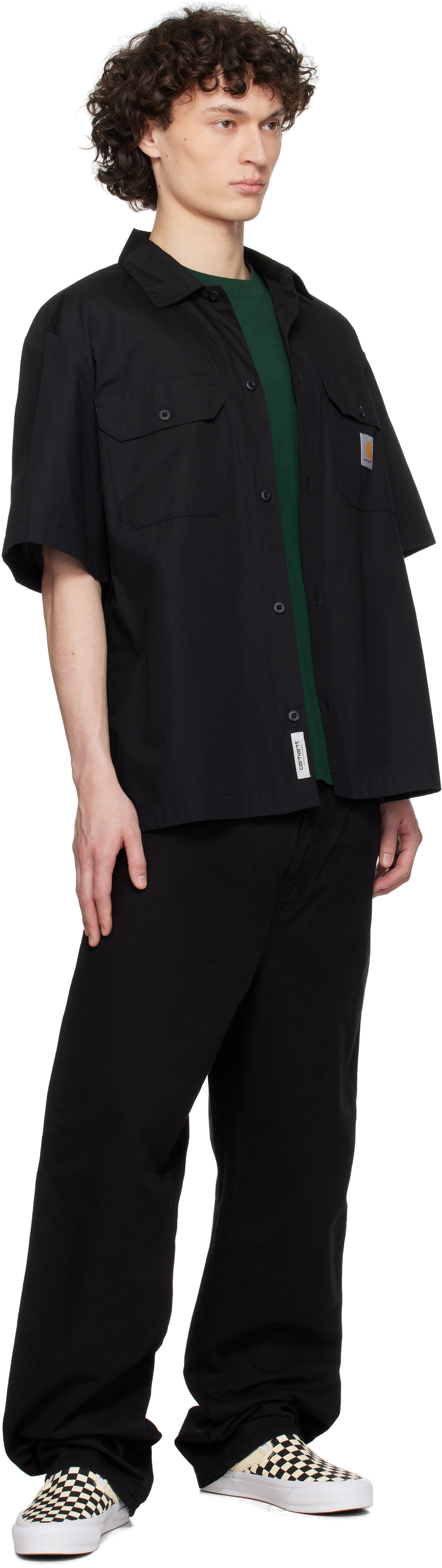 Carhartt Black Single Knee Trousers In 89gd Black