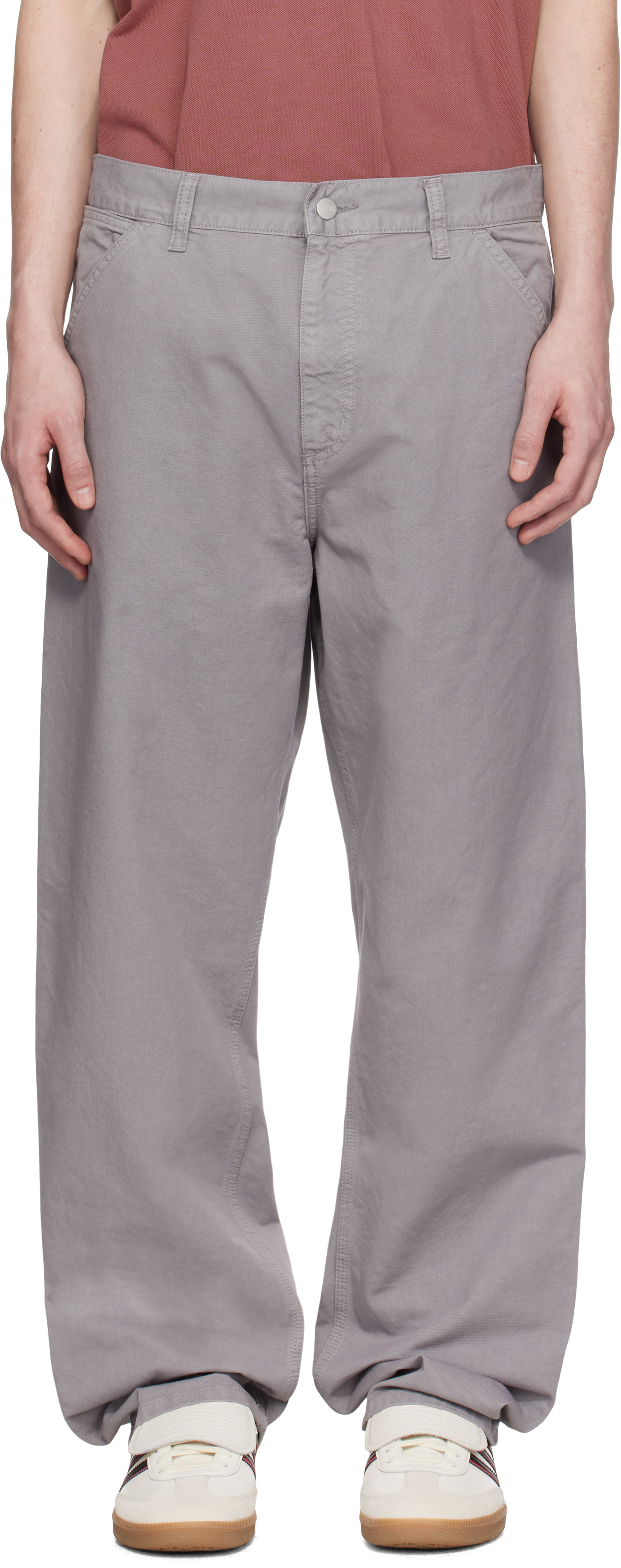 【関税込み】Carhartt Work In Progress トラウザーズ Carhartt Work In Progressのオフホワイト シングルニー