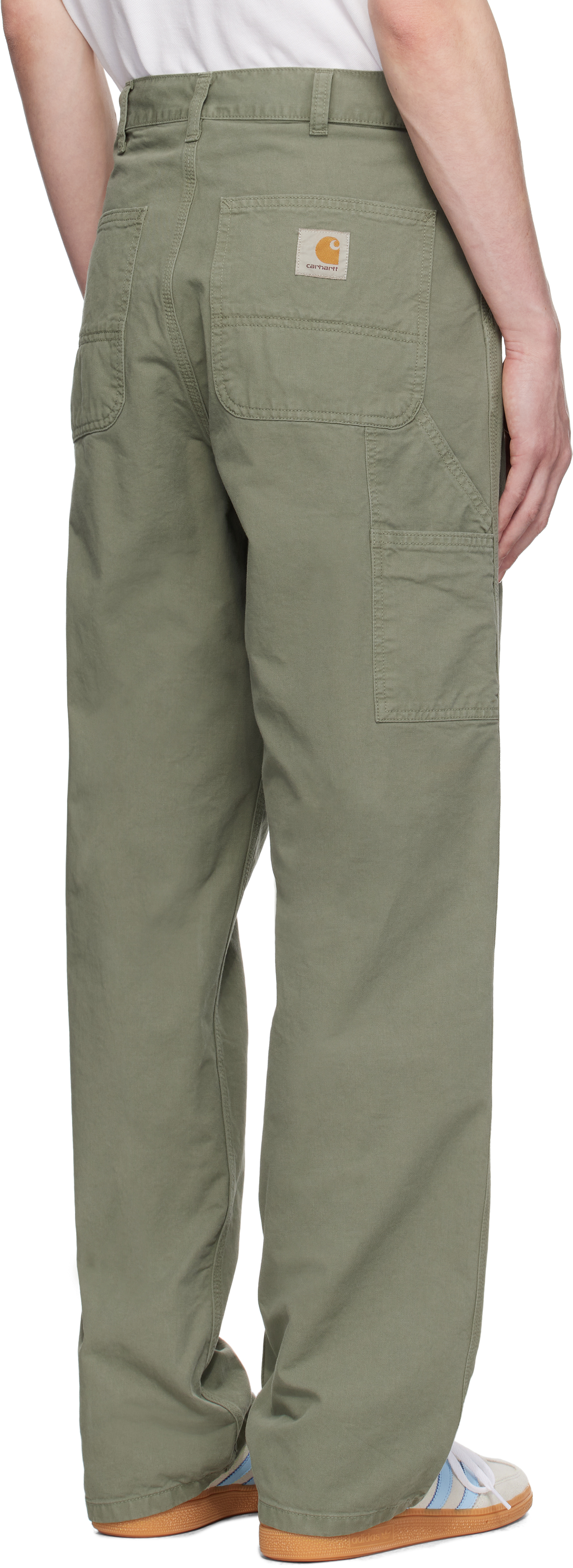 Carhartt Green Single Knee Trousers In 1yfgd Park