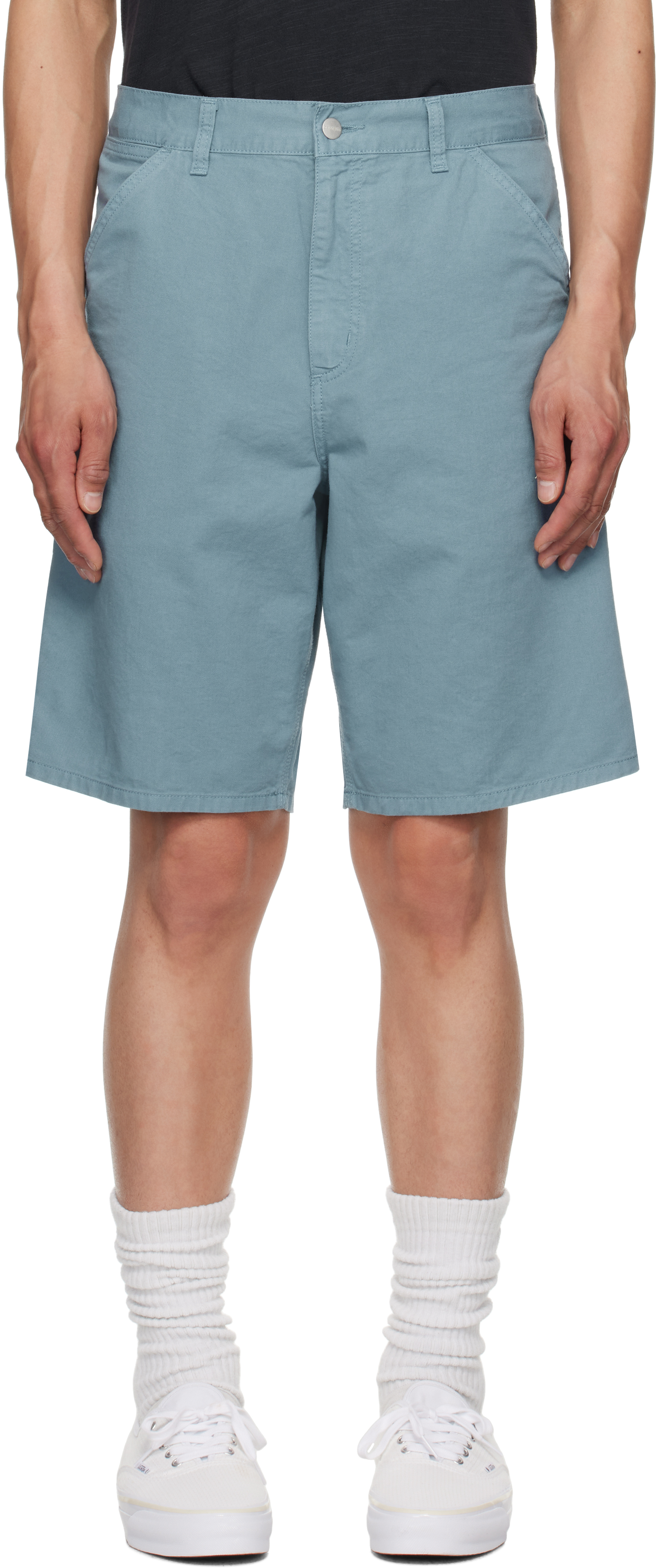 Carhartt Blue Single Knee Shorts In 2pagd Clay Blue