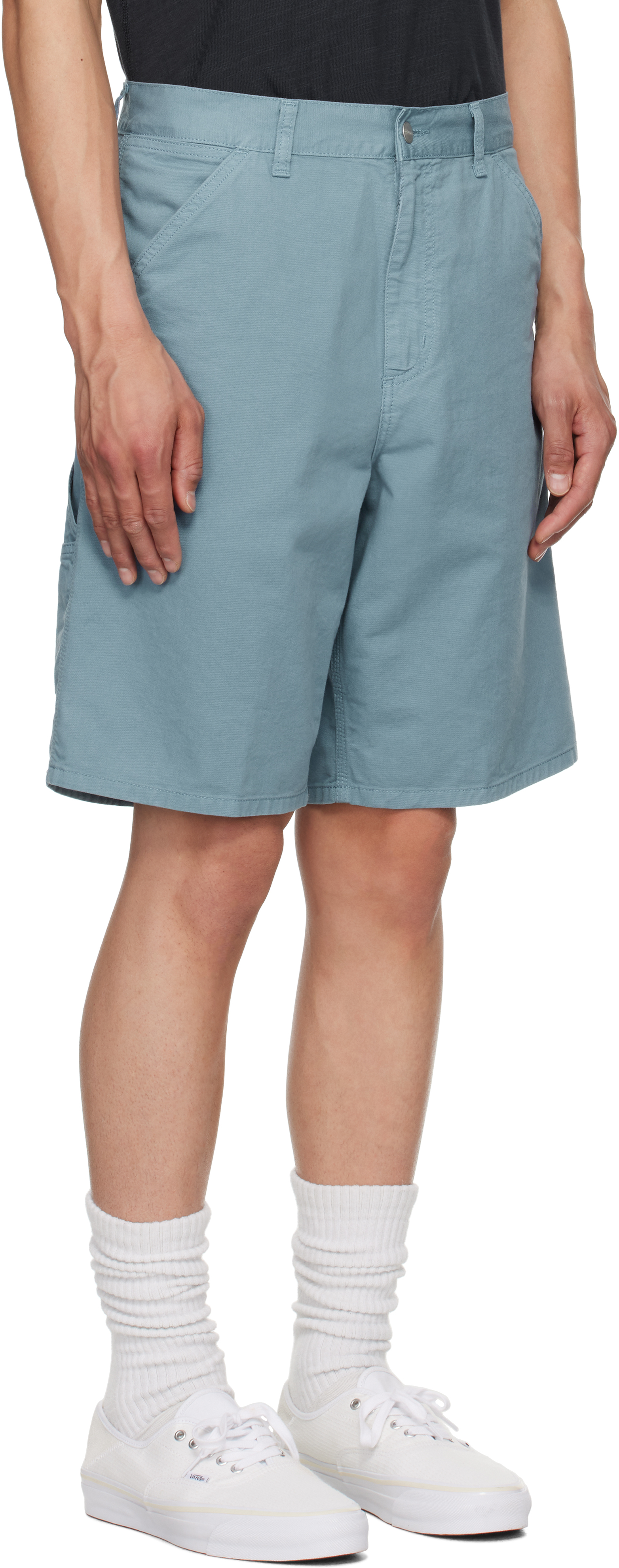 Carhartt Blue Single Knee Shorts In 2pagd Clay Blue