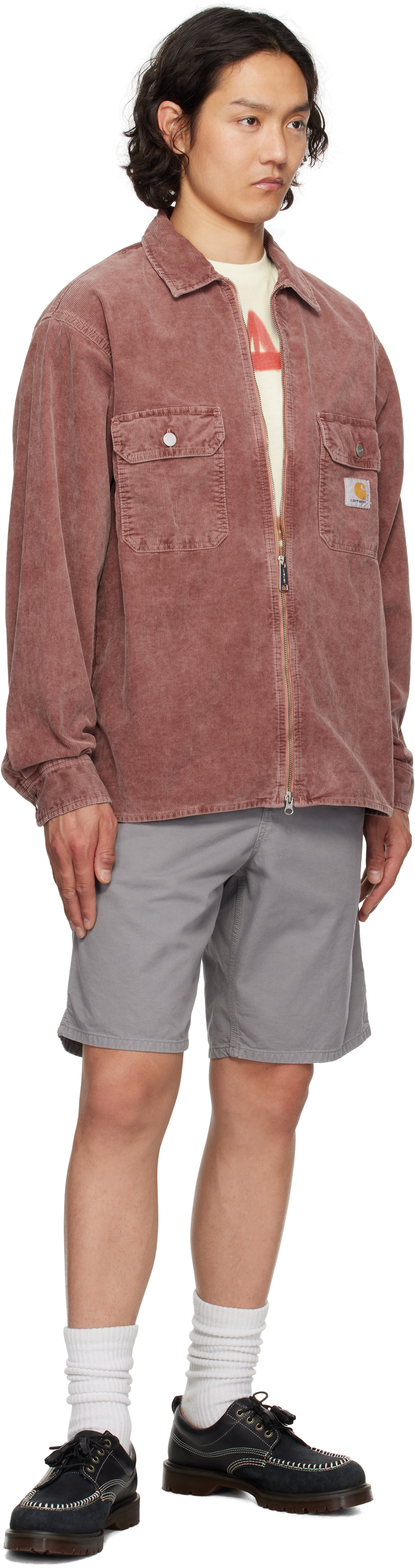 Carhartt Gray Single Knee Shorts In 2lrgd Yosemite