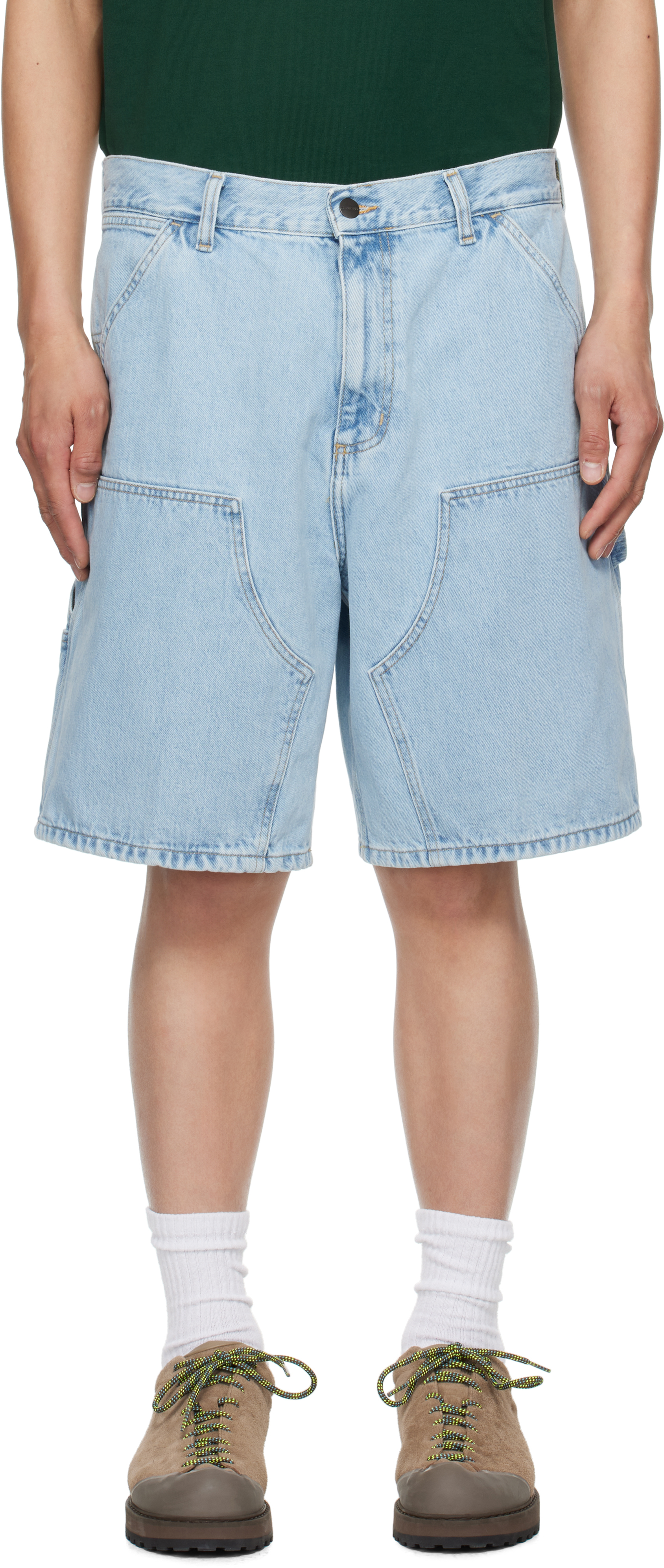 Carhartt WIP Double Knee Short | Blue (stone washed) – Page