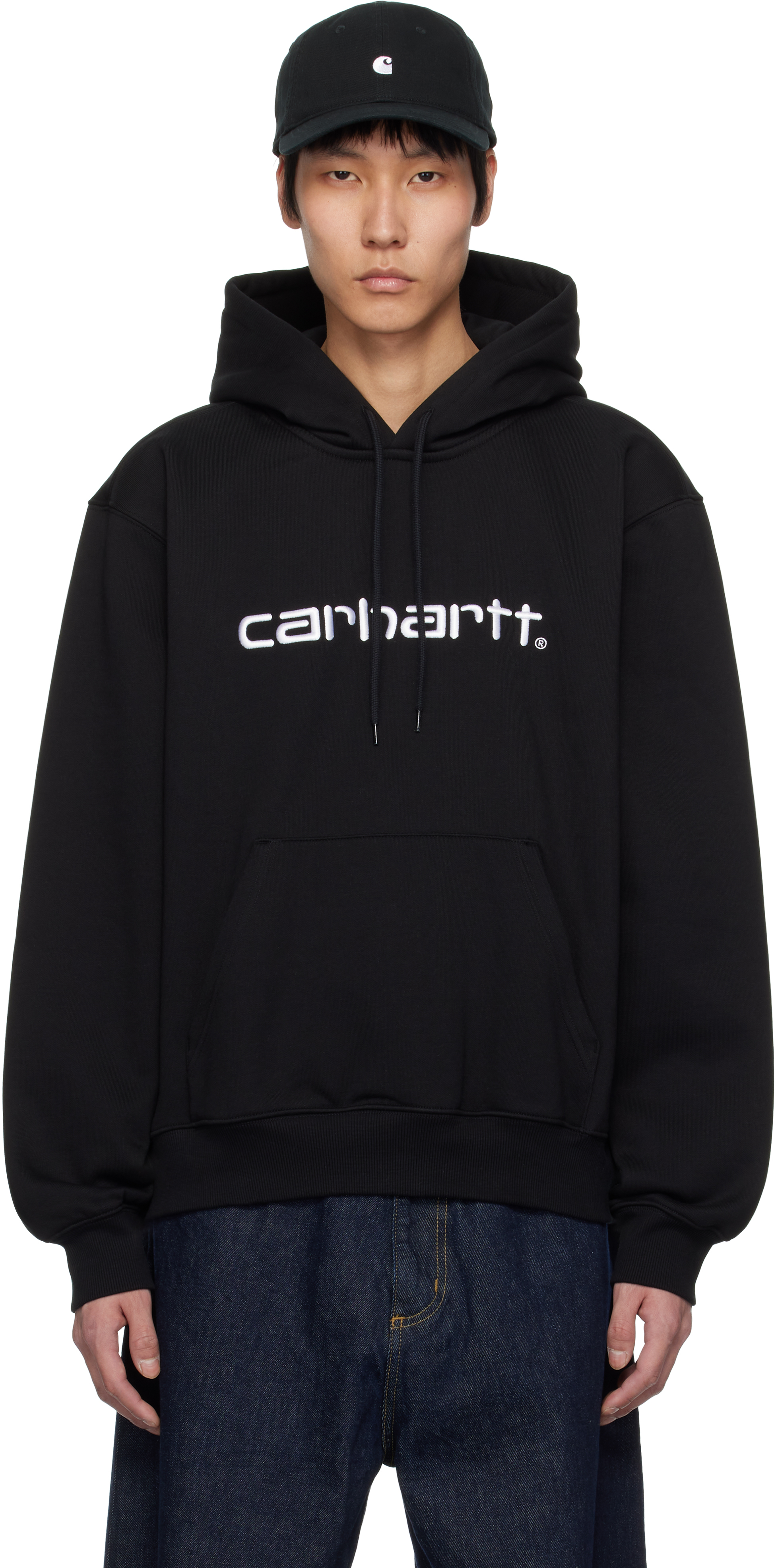 Black 'Carhartt' Hoodie