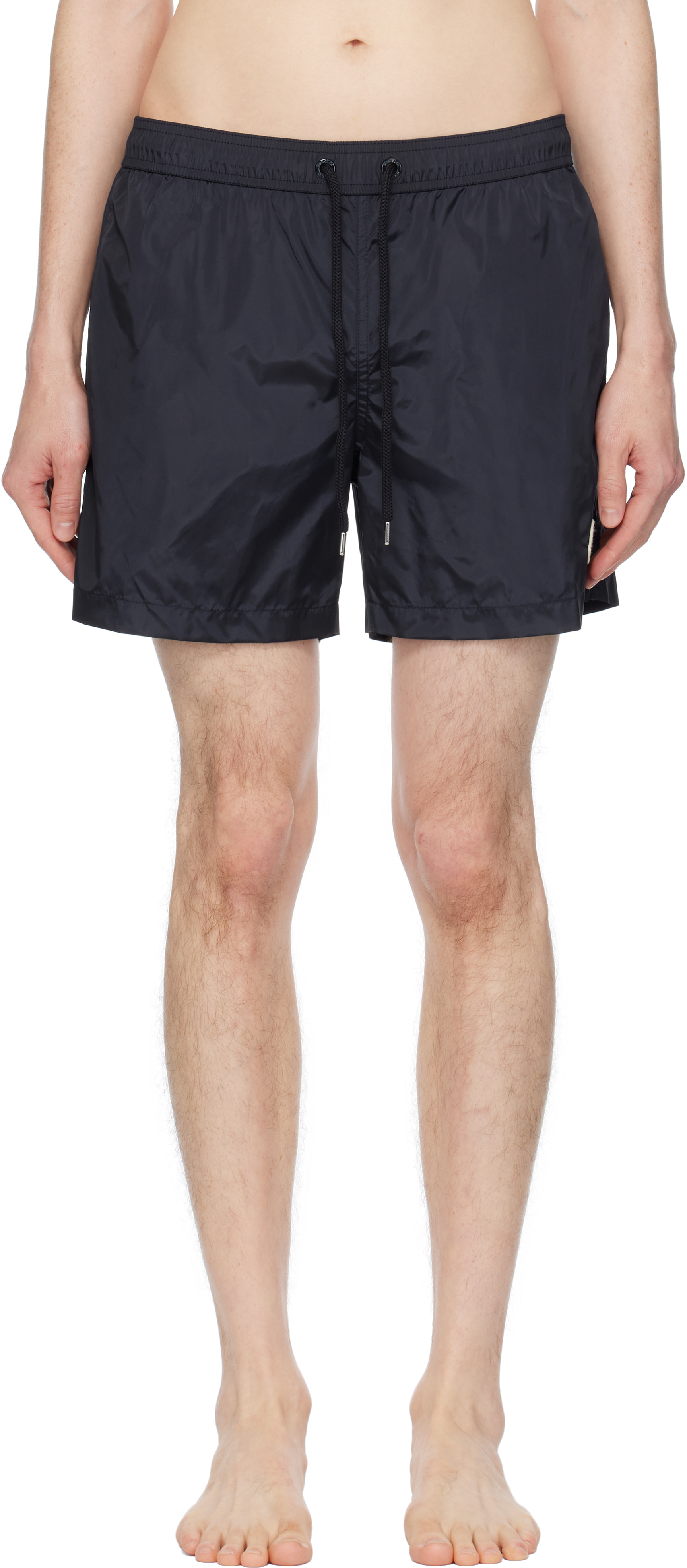 Navy Logo Patch Swim Shorts