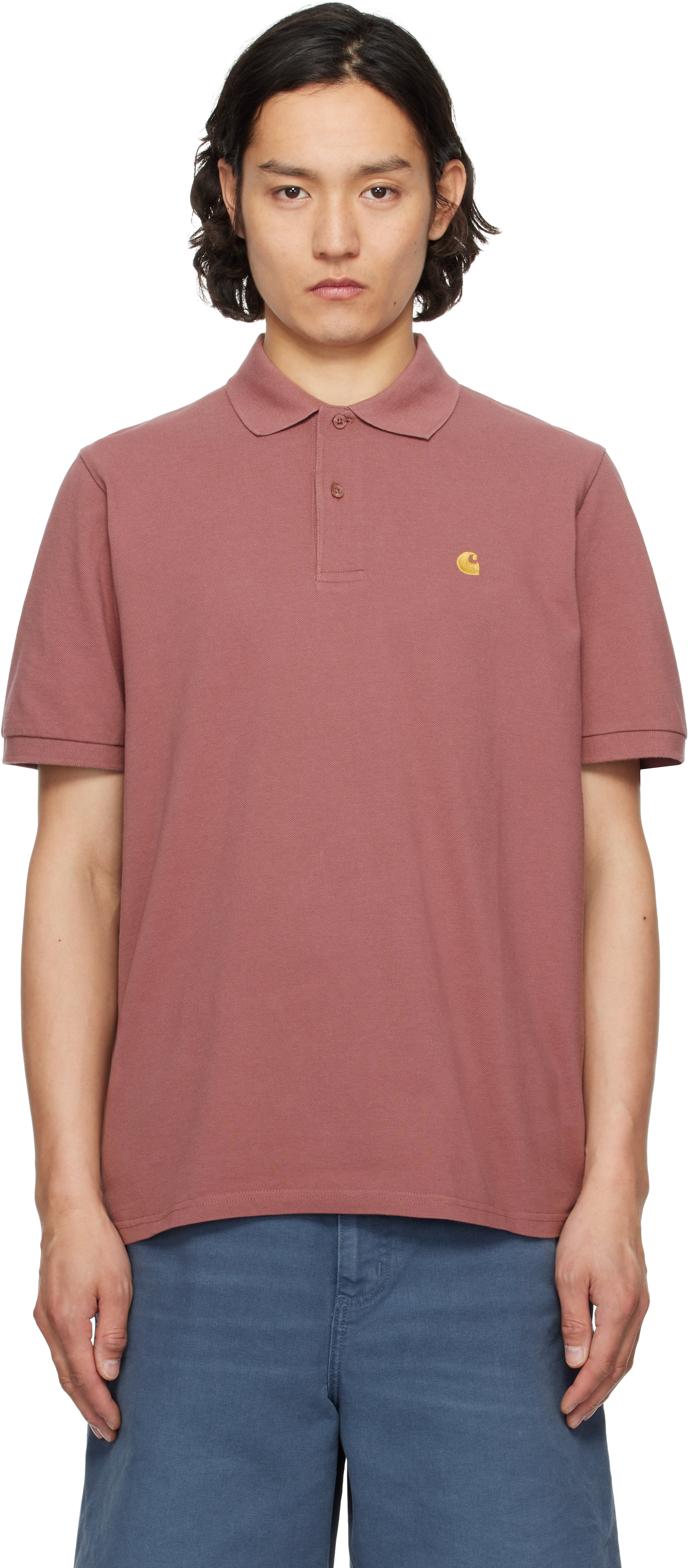 Pink Chase Pique Polo by Carhartt Work In Progress on Sale
