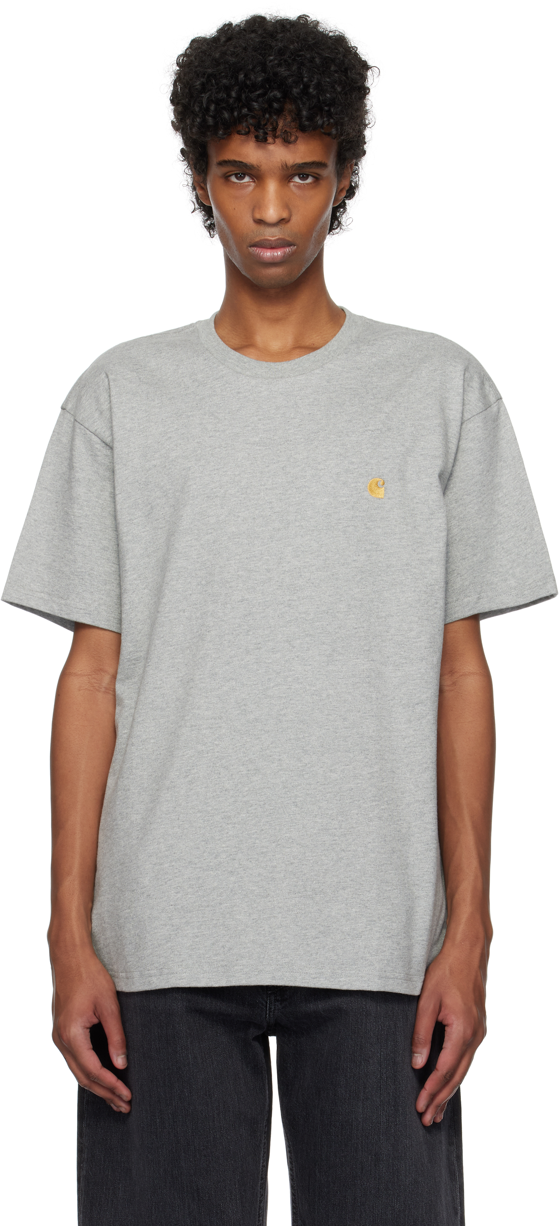 Carhartt Work In Progress: グレー Chase Tシャツ | SSENSE 日本