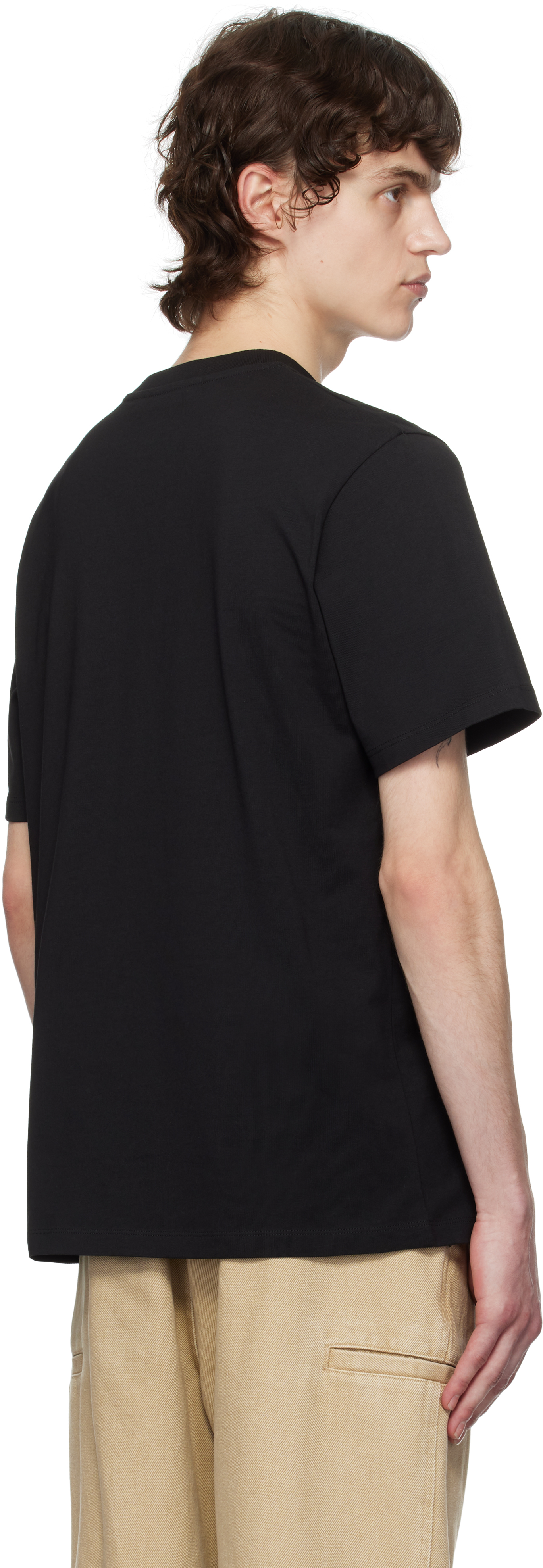 Moncler Black Archivo Creativo T-shirt In 998 - Smoky Black