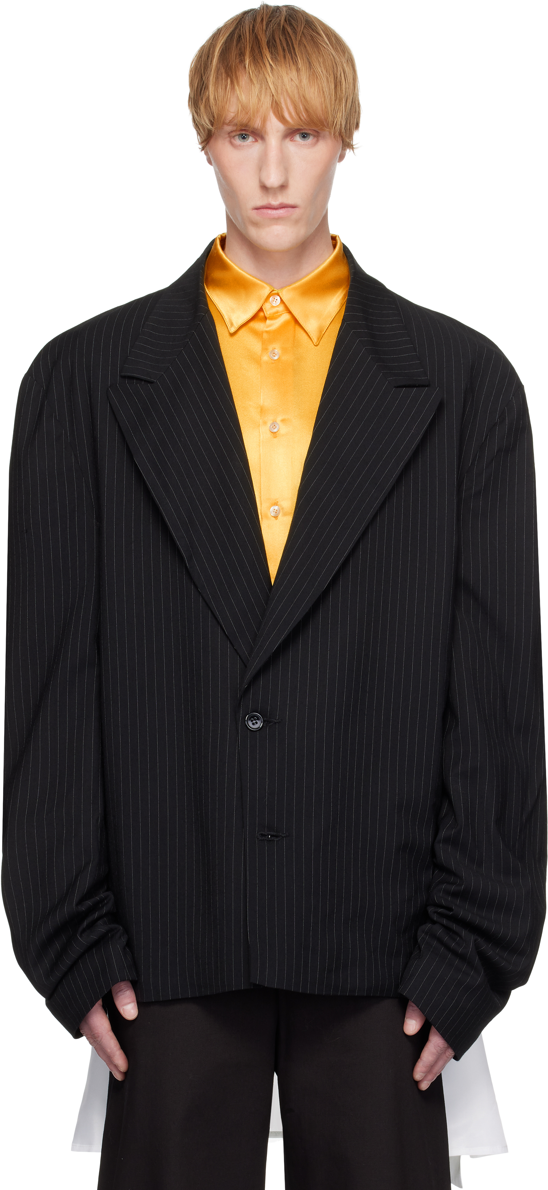 Andrej Gronau Black Oversized Suit Blazer