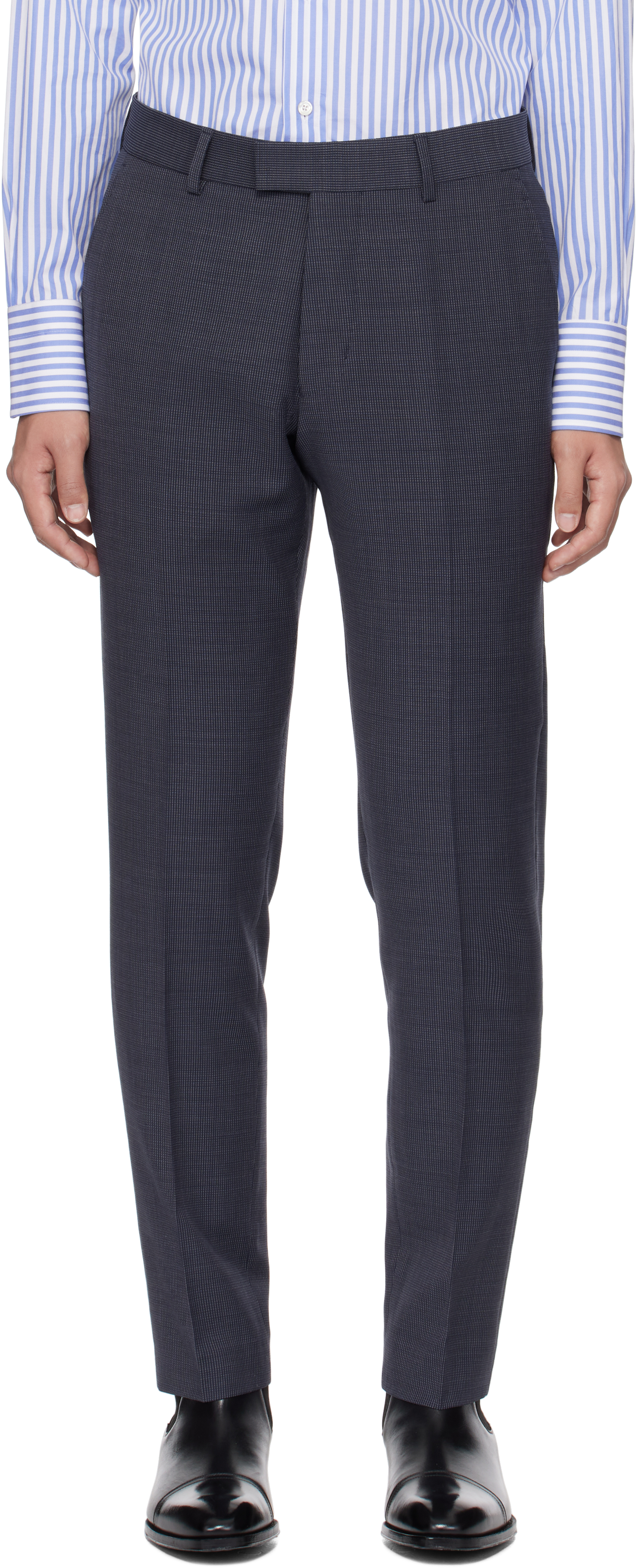 Navy & Gray Tenuta Trousers