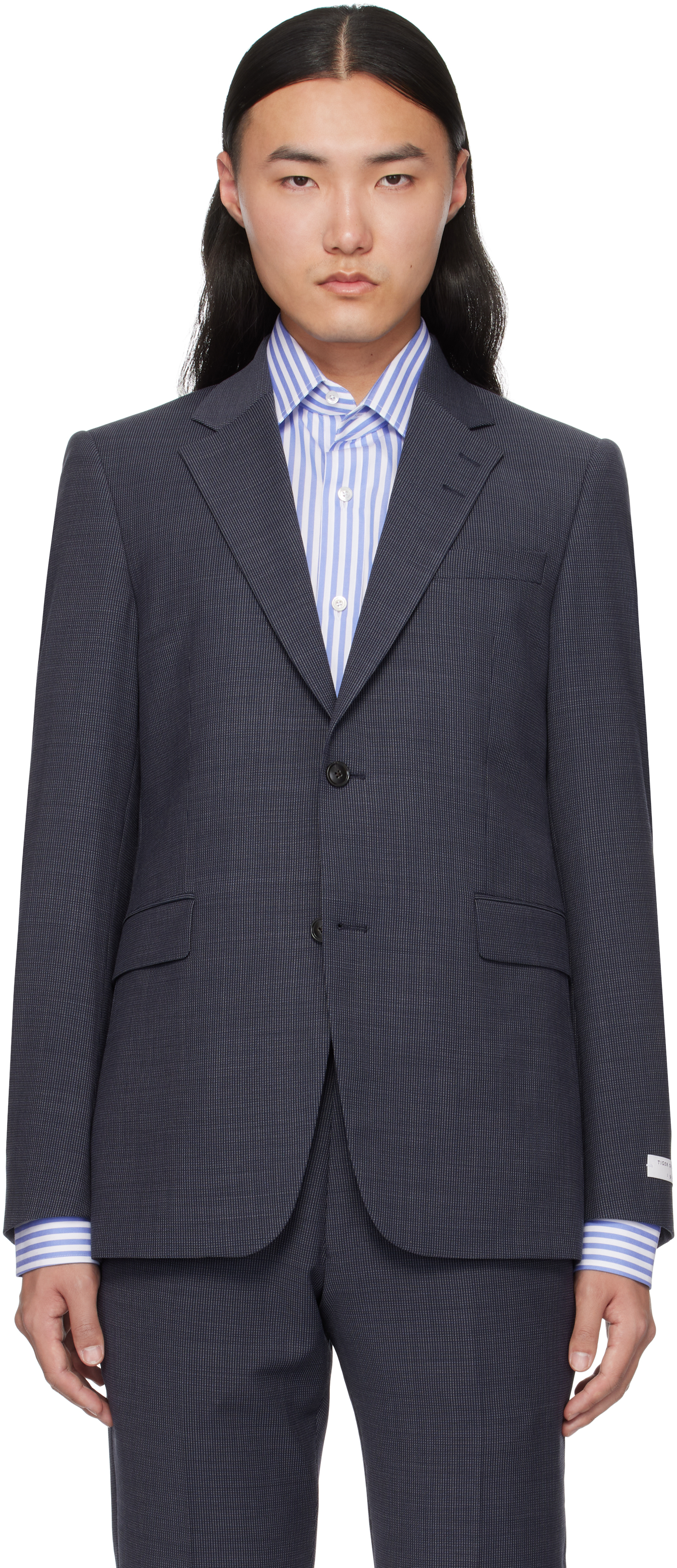 Navy & Gray Justin Blazer