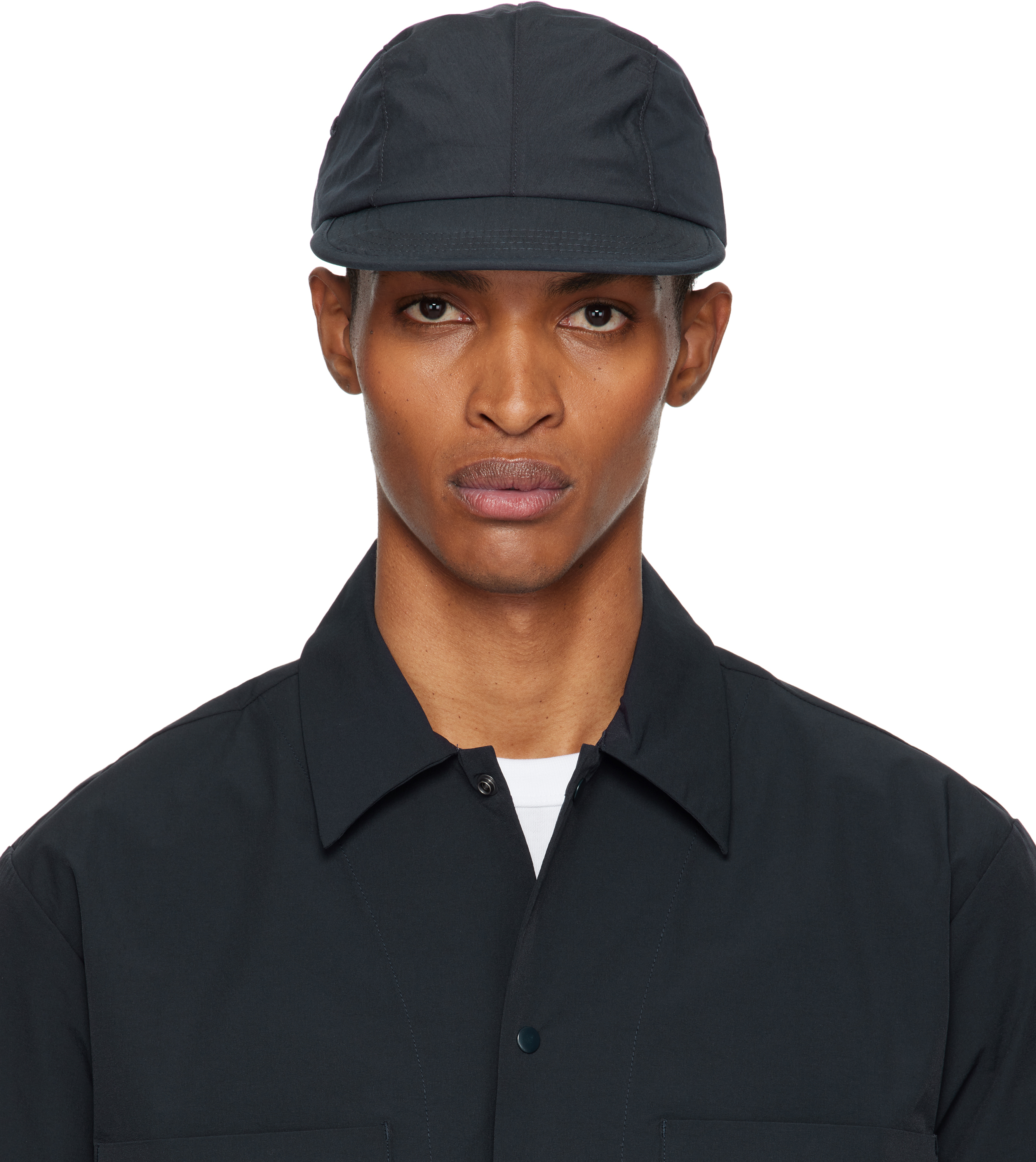 Navy 4-Panel Tech Poplin Cap by NORSE PROJECTS on Sale