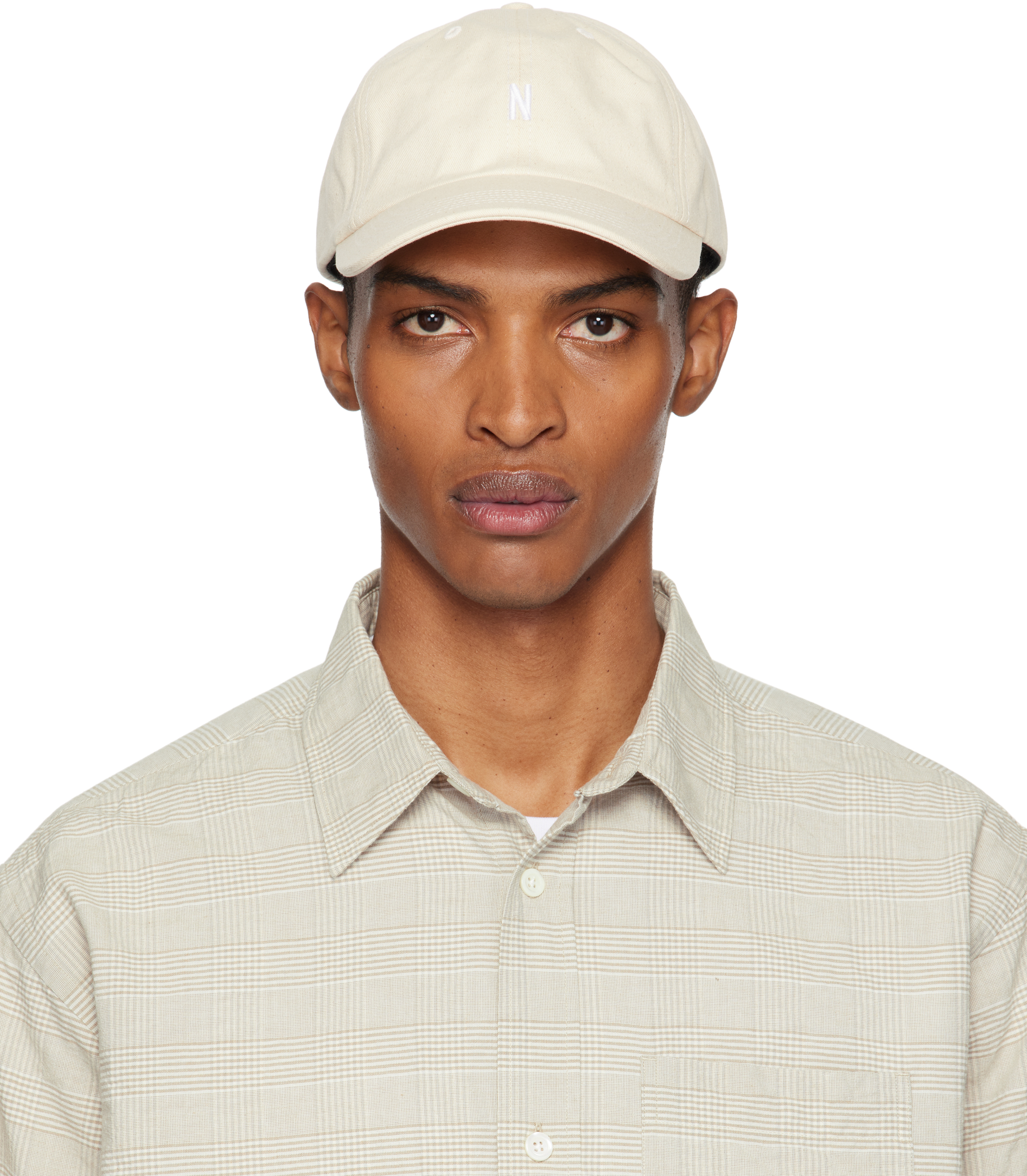 Beige Twill Sports Cap
