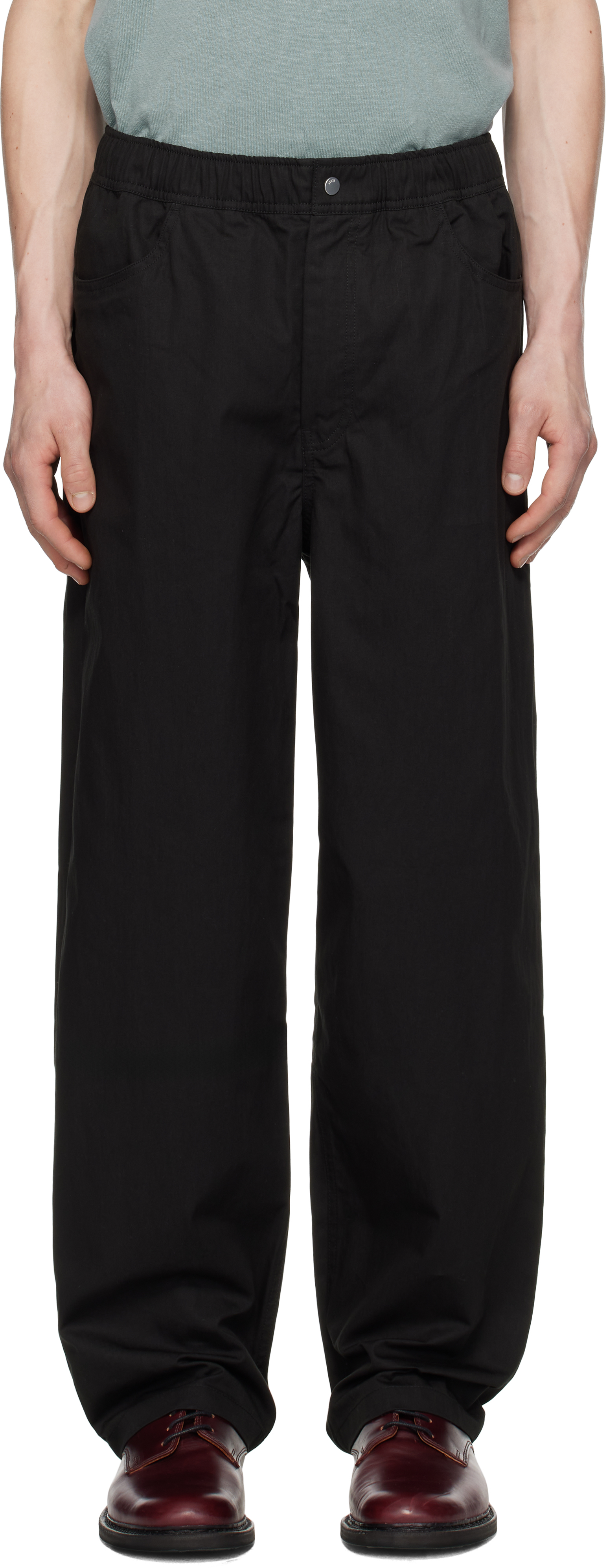 Norse Projects Black Ragnar Fine Broken Twill Trousers In Black