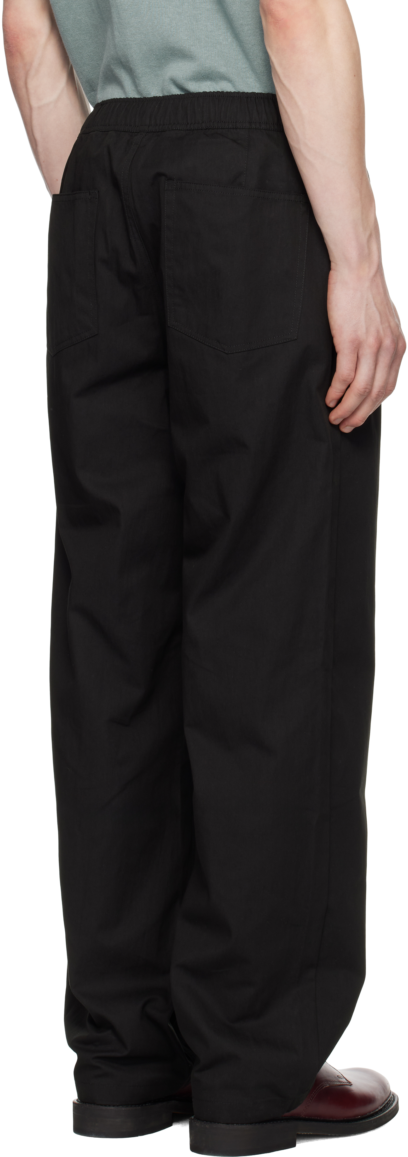 Norse Projects Black Ragnar Fine Broken Twill Trousers In Black