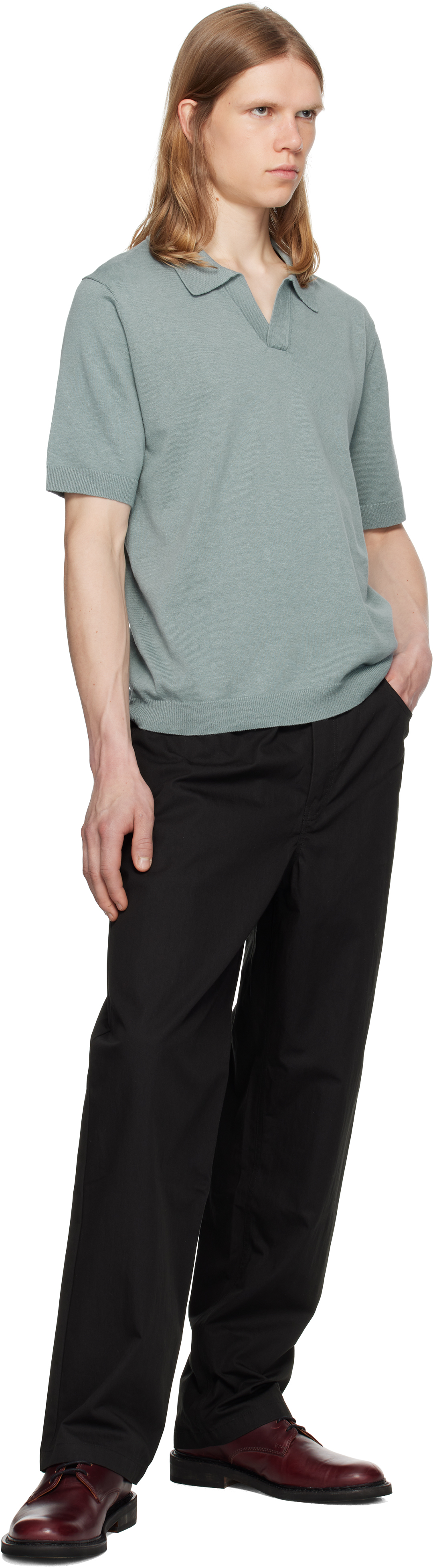 Norse Projects Black Ragnar Fine Broken Twill Trousers In Black
