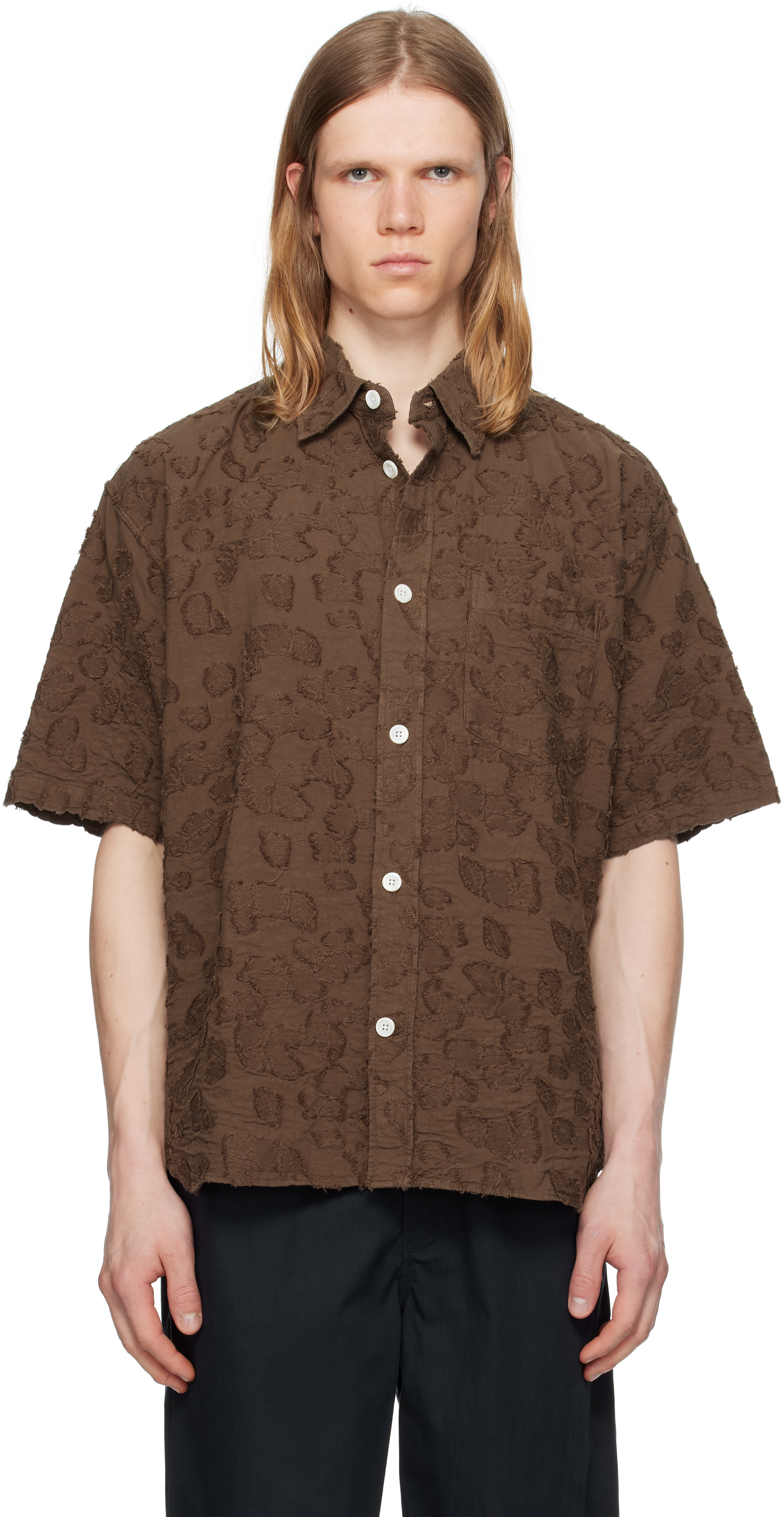 Tシャツ・カットソー Norse Projects Mo Oversized Fil Coupe SS Shirt Norse Projects shirt Mo Oversized Fil Coupe SS Shirt brown