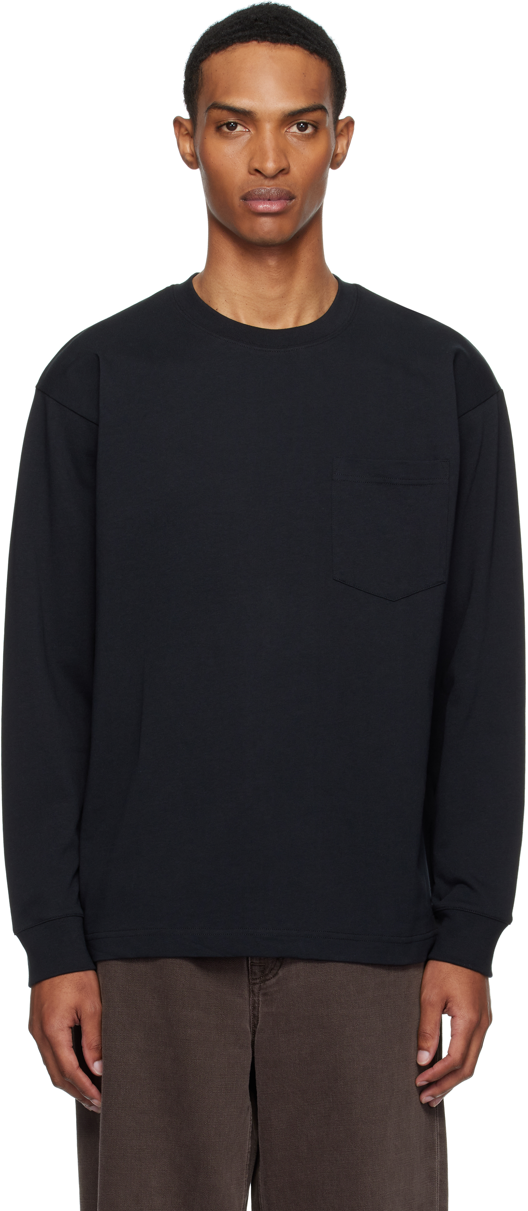 Norse Projects Black 'norse' Standard Heavy Loose Ls T-shirt