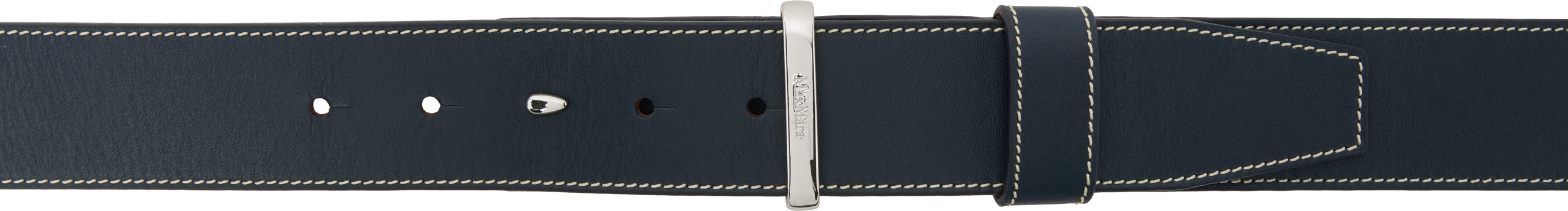 Brown Leather Twin-Fastening Belt