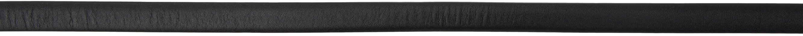 Shop Max Mara Black Leather Monogram Belt In 001 Black