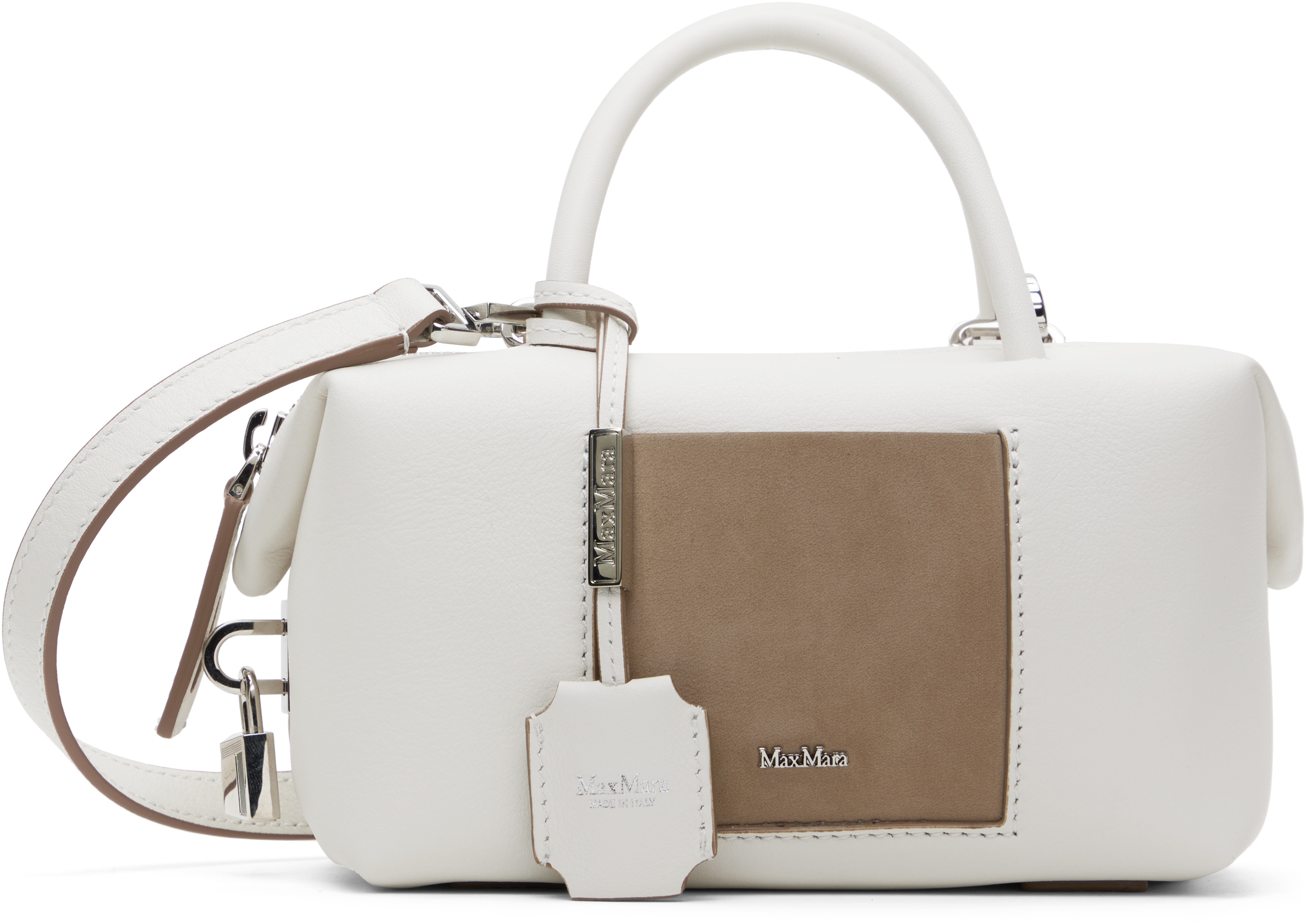 ♡Max Mara♡ホワイト スモール Holdalls バッグ Max Maraのホワイト スモール Holdalls バッグがセール中