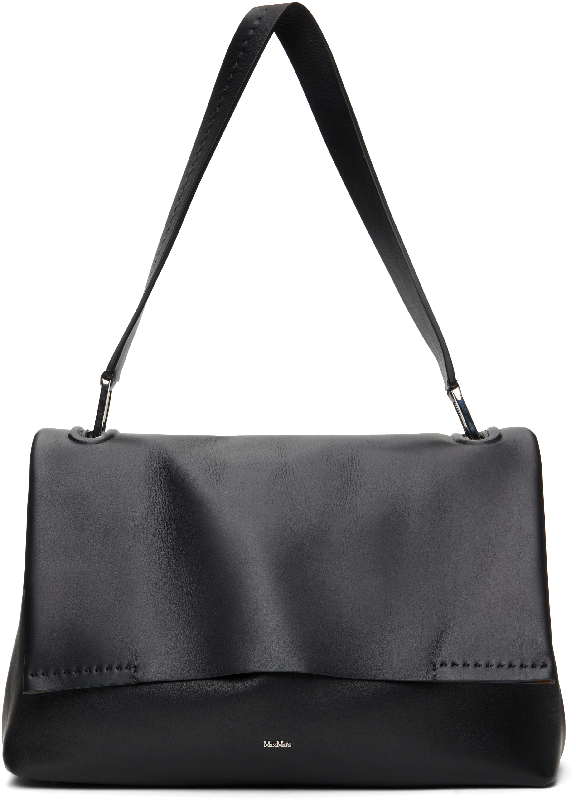 【MaxMara】Archetipo レザーショルダーバッグ*送料関税込 Black Archetipo Leather Bag by Max Mara on Sale