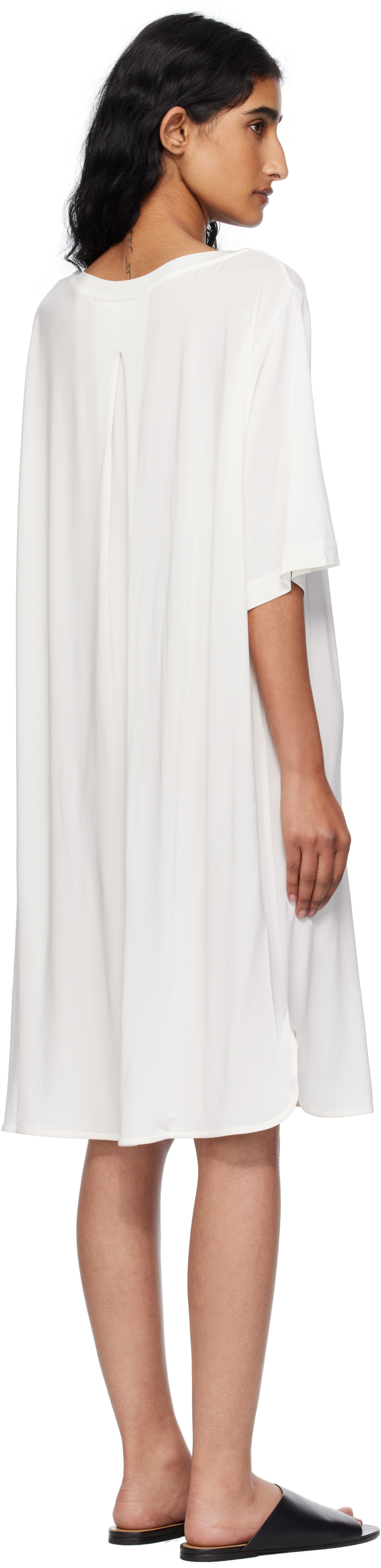 Max Mara White Luna Minidress In White