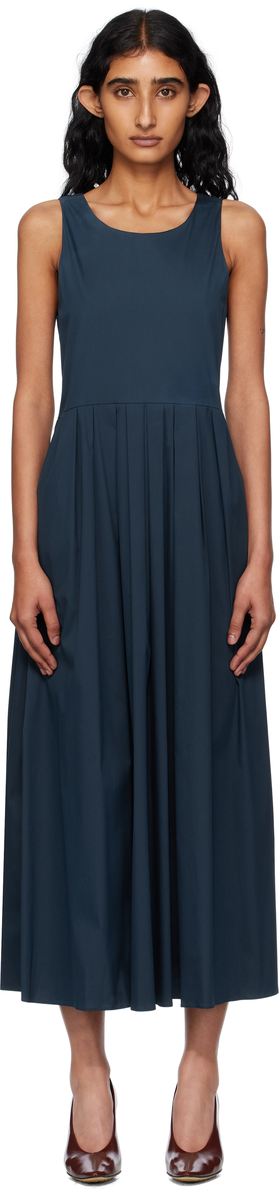 Navy Moira Midi Dress
