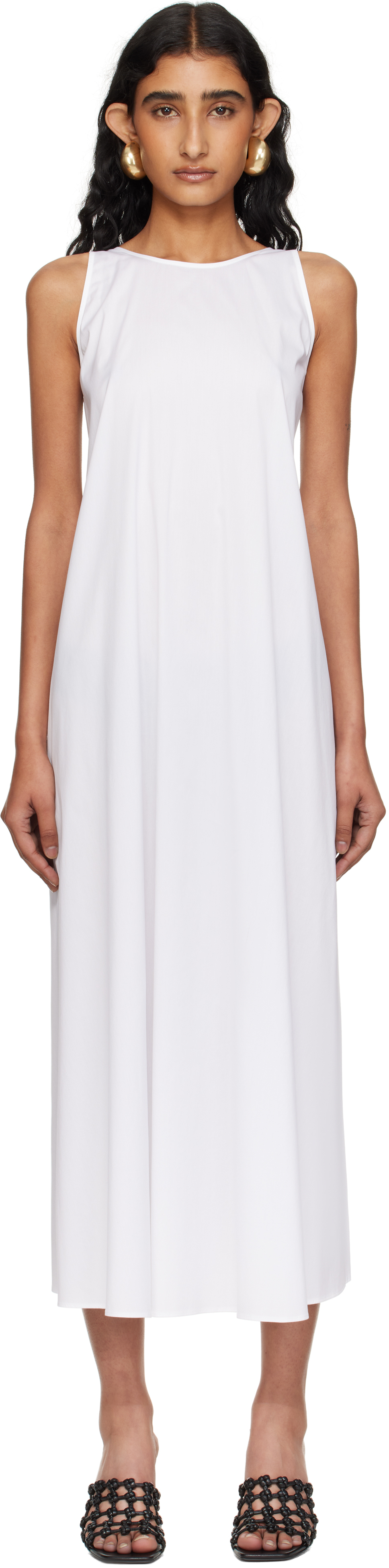 White Romea Midi Dress