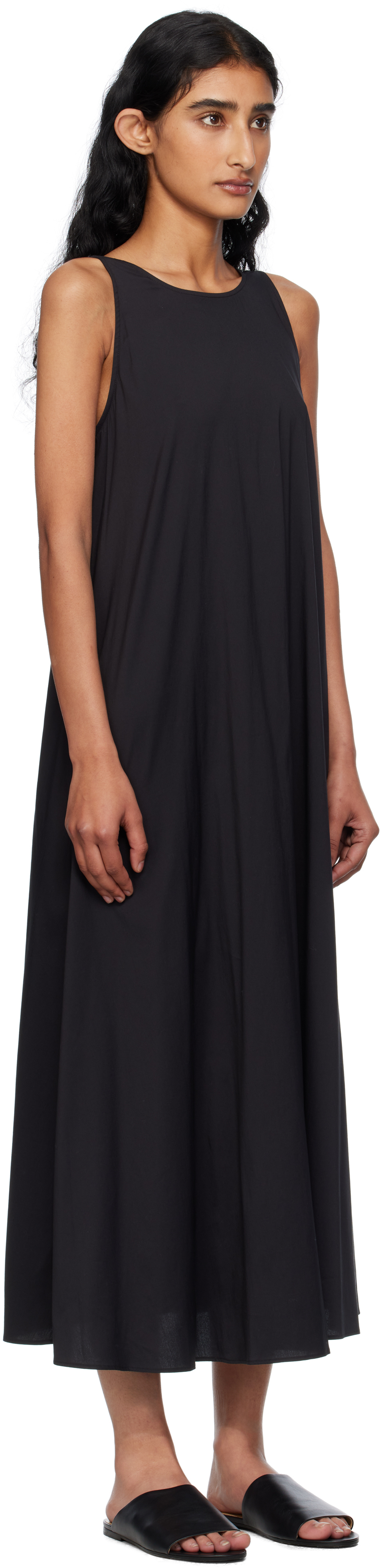 Max Mara Black Romea Midi Dress In Black