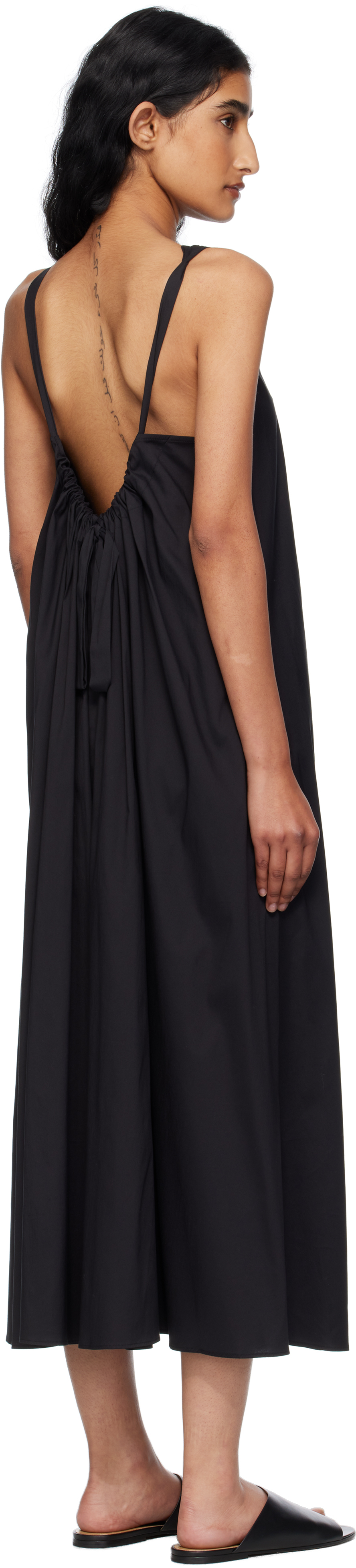 Max Mara Black Romea Midi Dress In Black