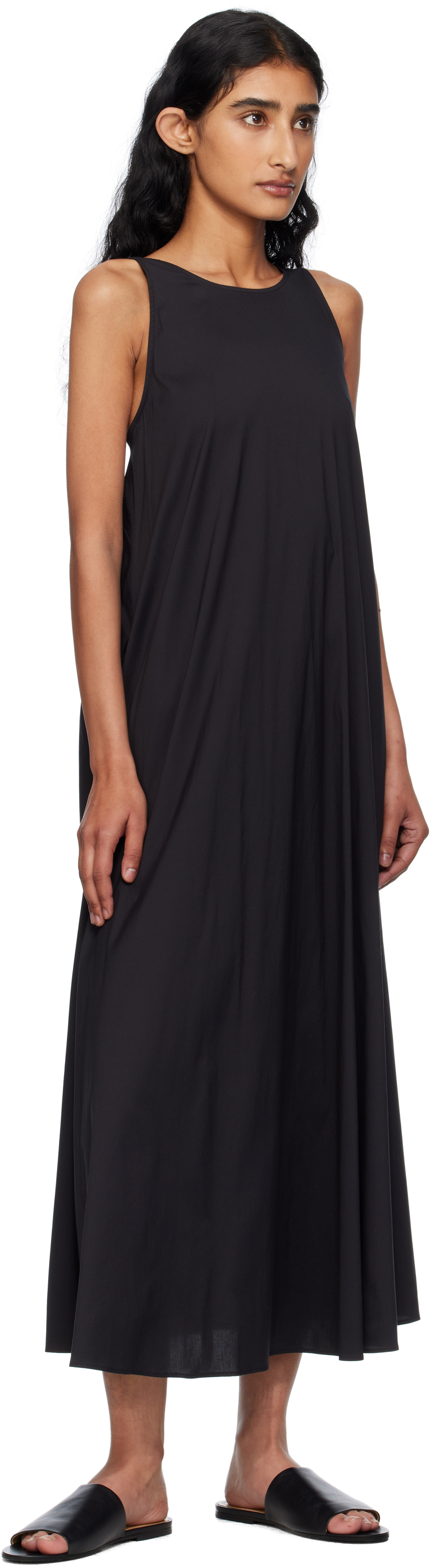 Max Mara Black Romea Midi Dress In Black