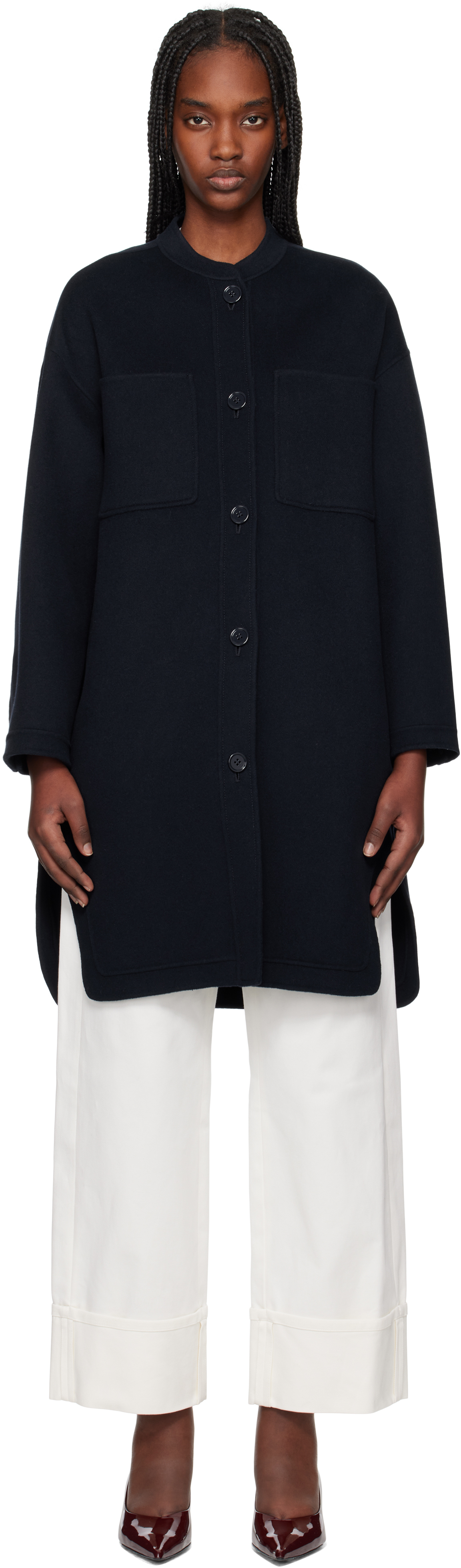 【関税込み】Max Mara ネイビー Miriam コート Max Maraのネイビー Miriam コートがセール中
