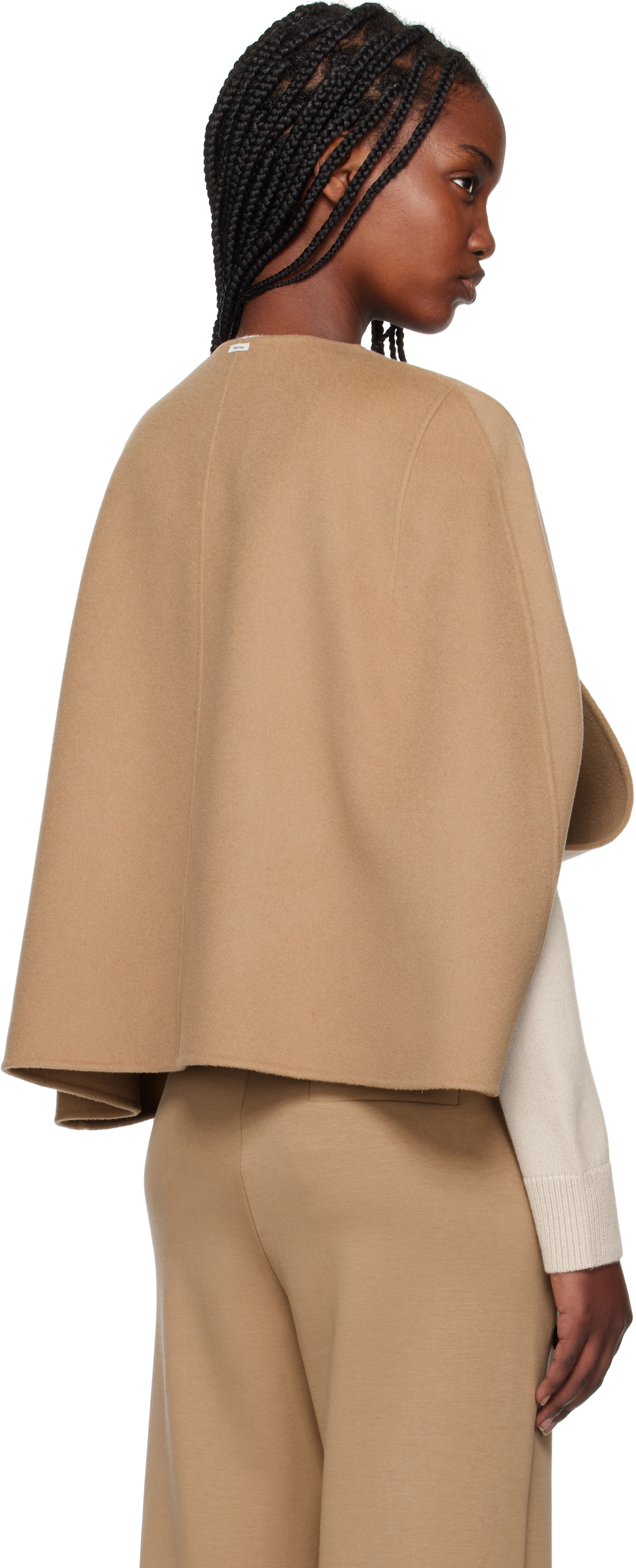 Max Mara Tan Helene Jacket In 033 Camel