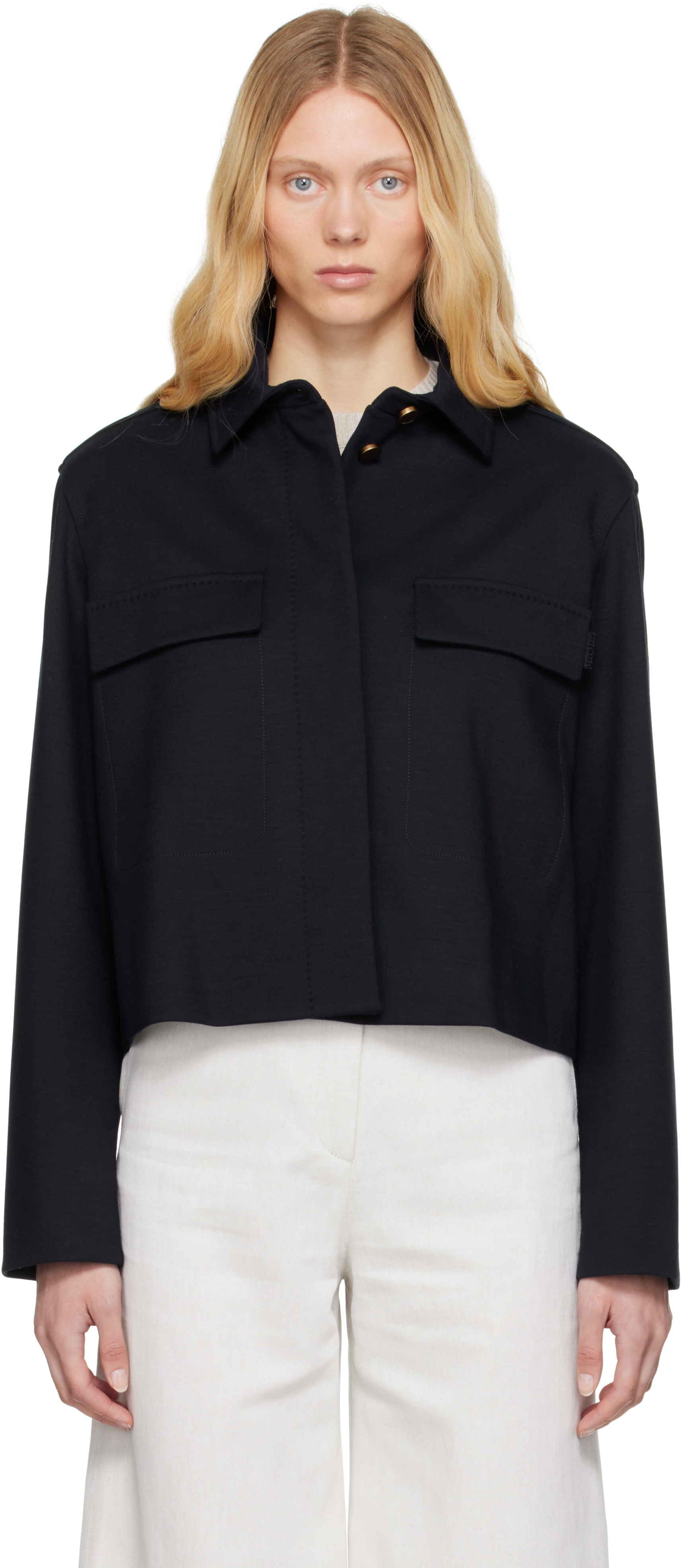 【関税込み】Max Mara ネイビー Talamo ジャケット Max Maraのネイビー Talamo ジャケットがセール中