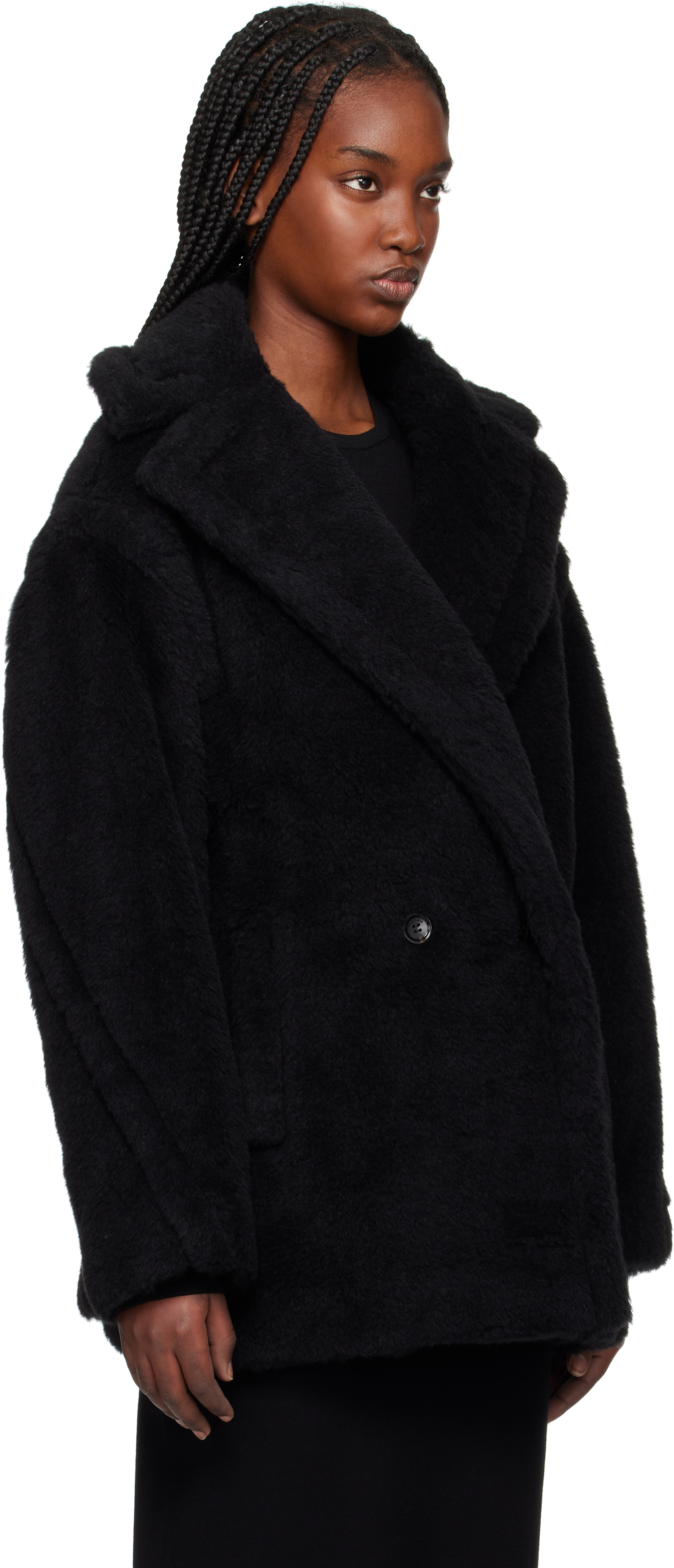Max Mara Black Fuxia Jacket In 008 Black