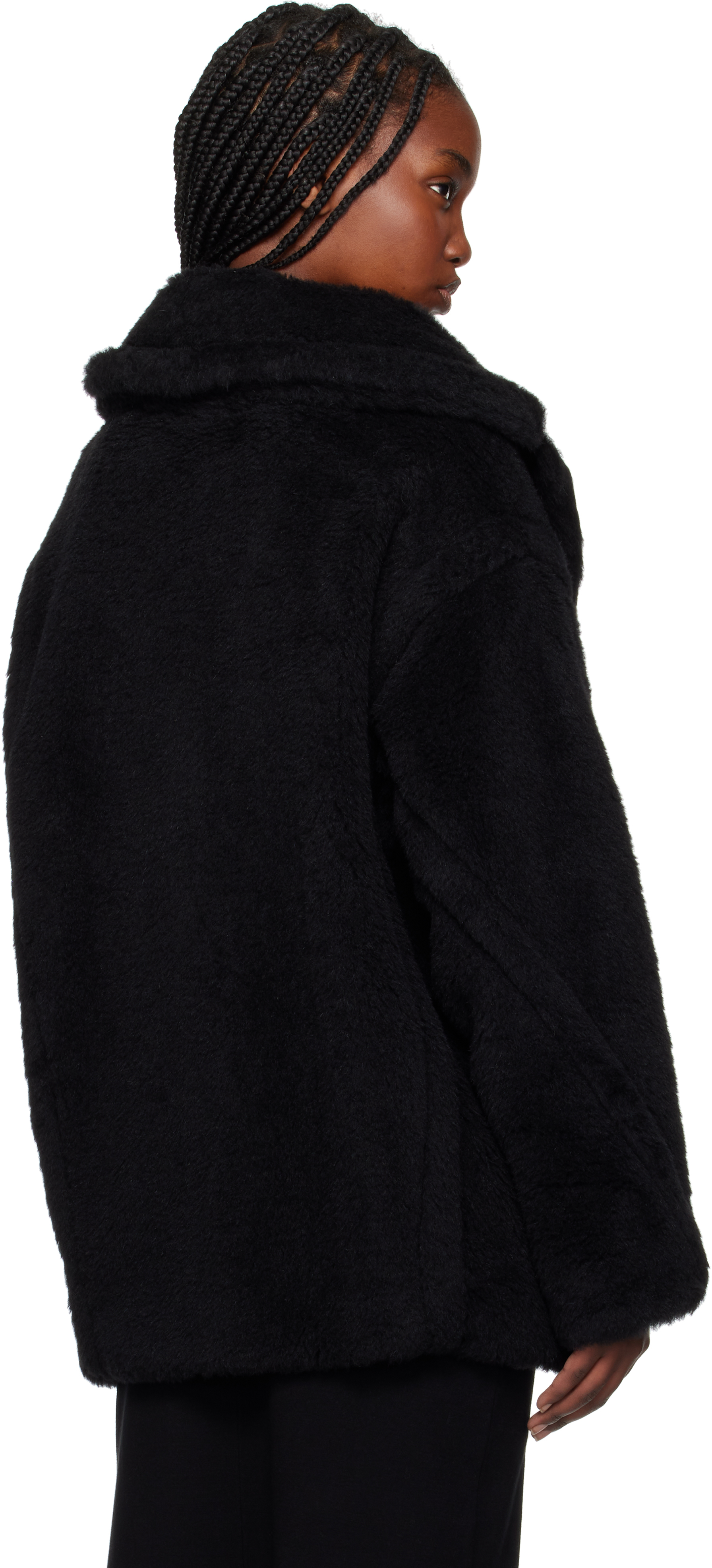 Max Mara Black Fuxia Jacket In 008 Black