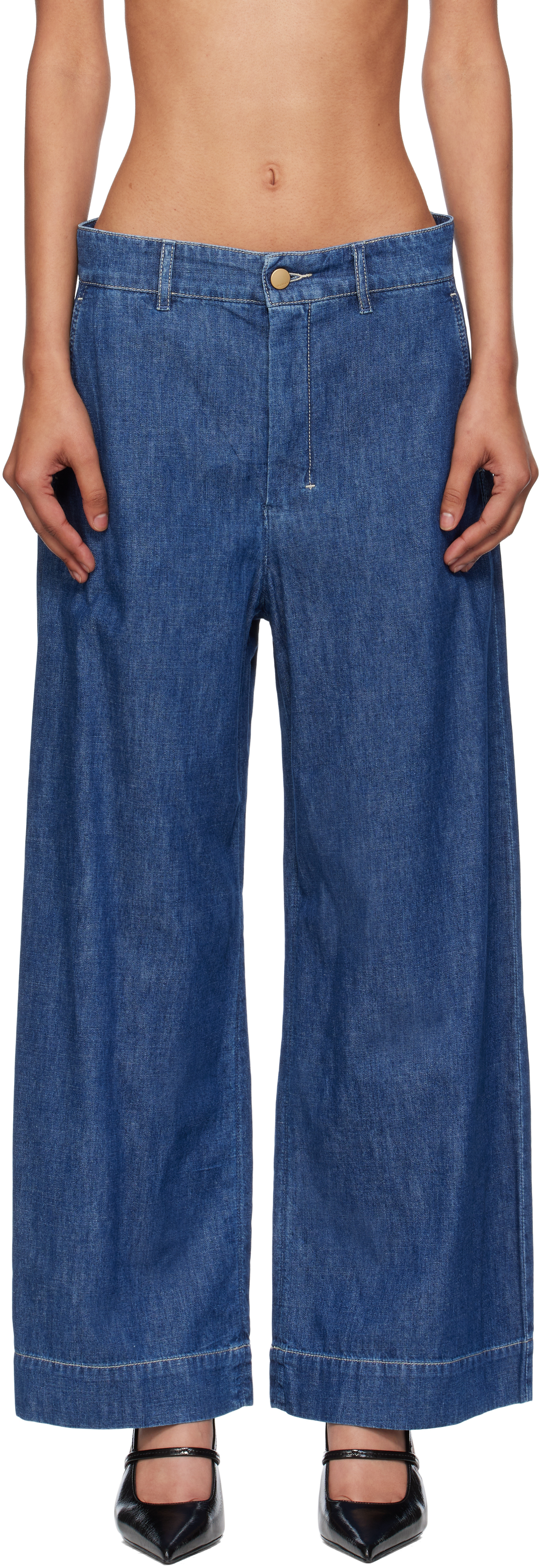Max Mara Blue Paul Jeans In Blue