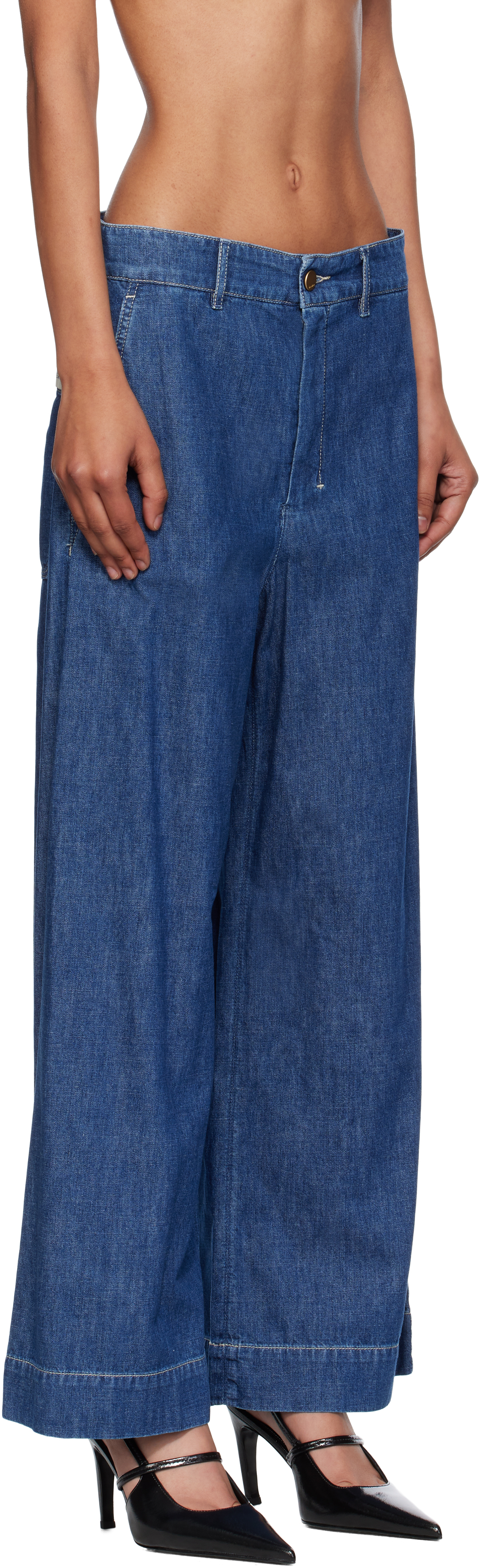 Max Mara Blue Paul Jeans In Blue